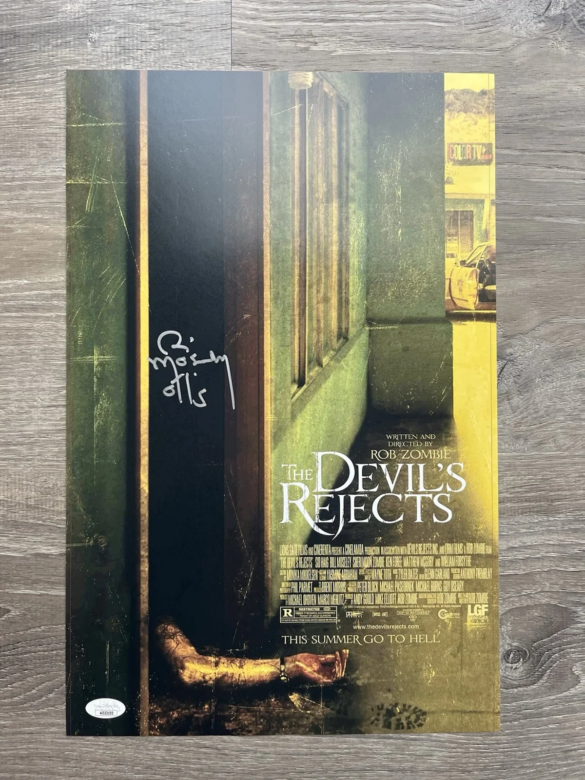 Bill Moseley — Bill Moseley Signed The Devil’s Rejects 11x17 Photo JSA COA Otis Driftwood, изображение 2