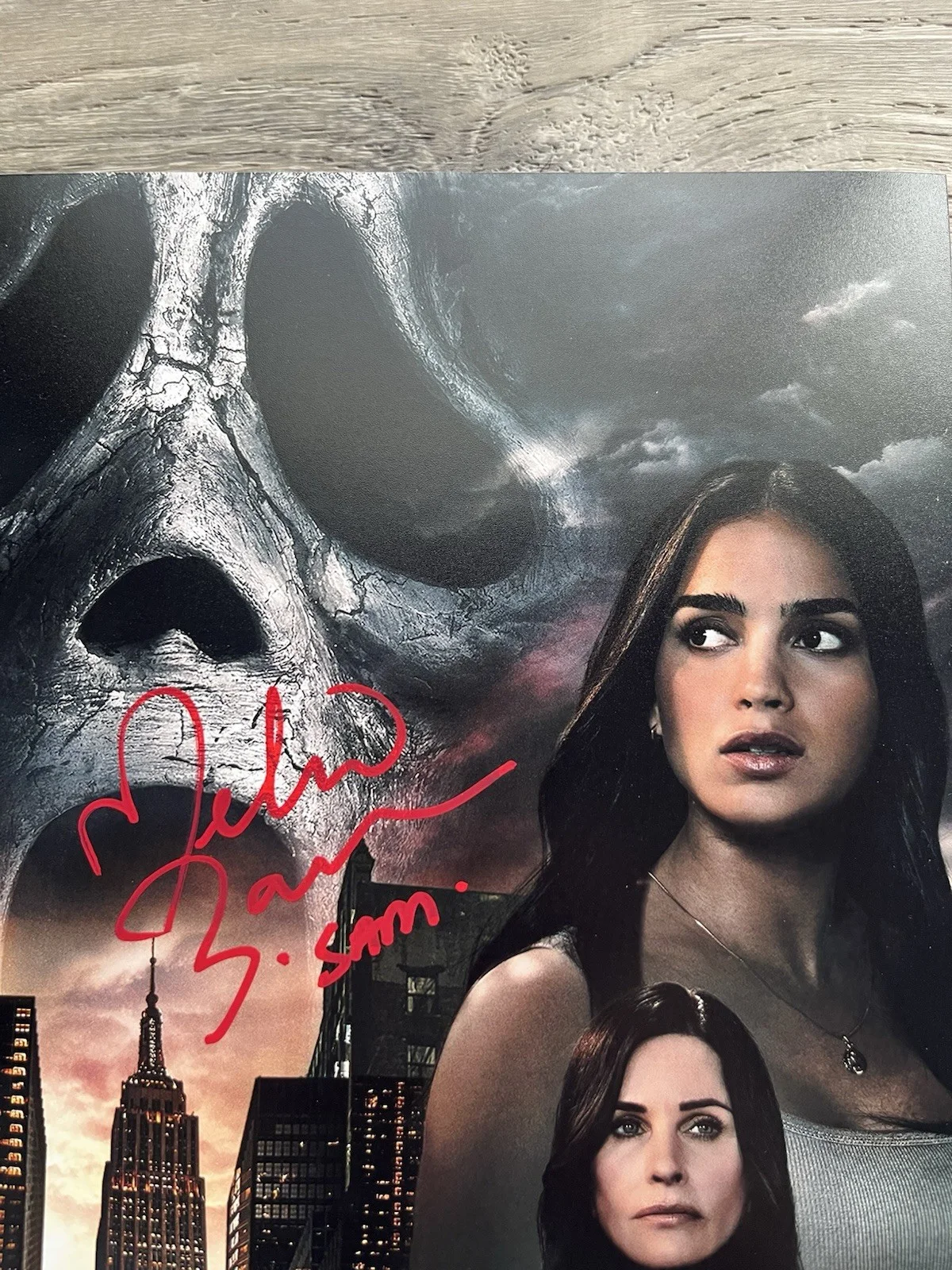 Melissa Barrera — Melissa Barrera Liana Liberato Dual Signed Scream 11x17 Photo JSA COA Ghostface, image 5
