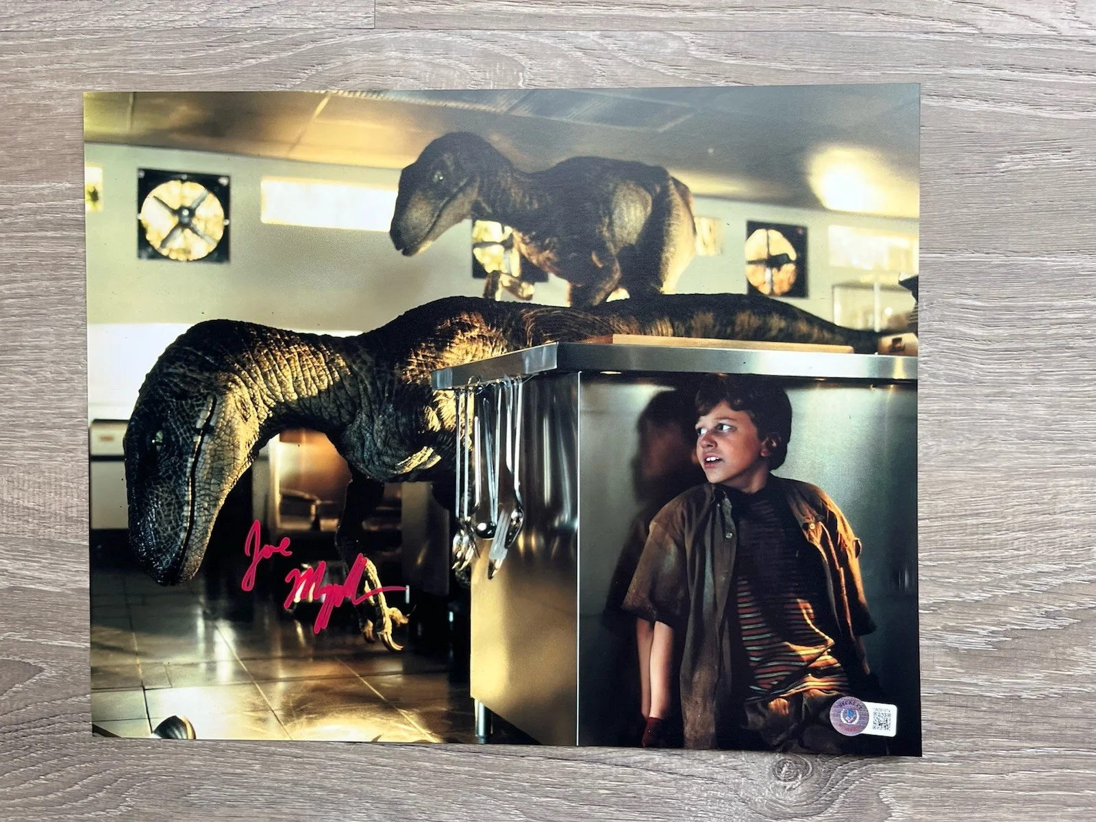 Joseph Mazzello — Joseph Mazzello Signed Jurassic Park 11x14 Photo Beckett COA Tim Murphy, изображение 2