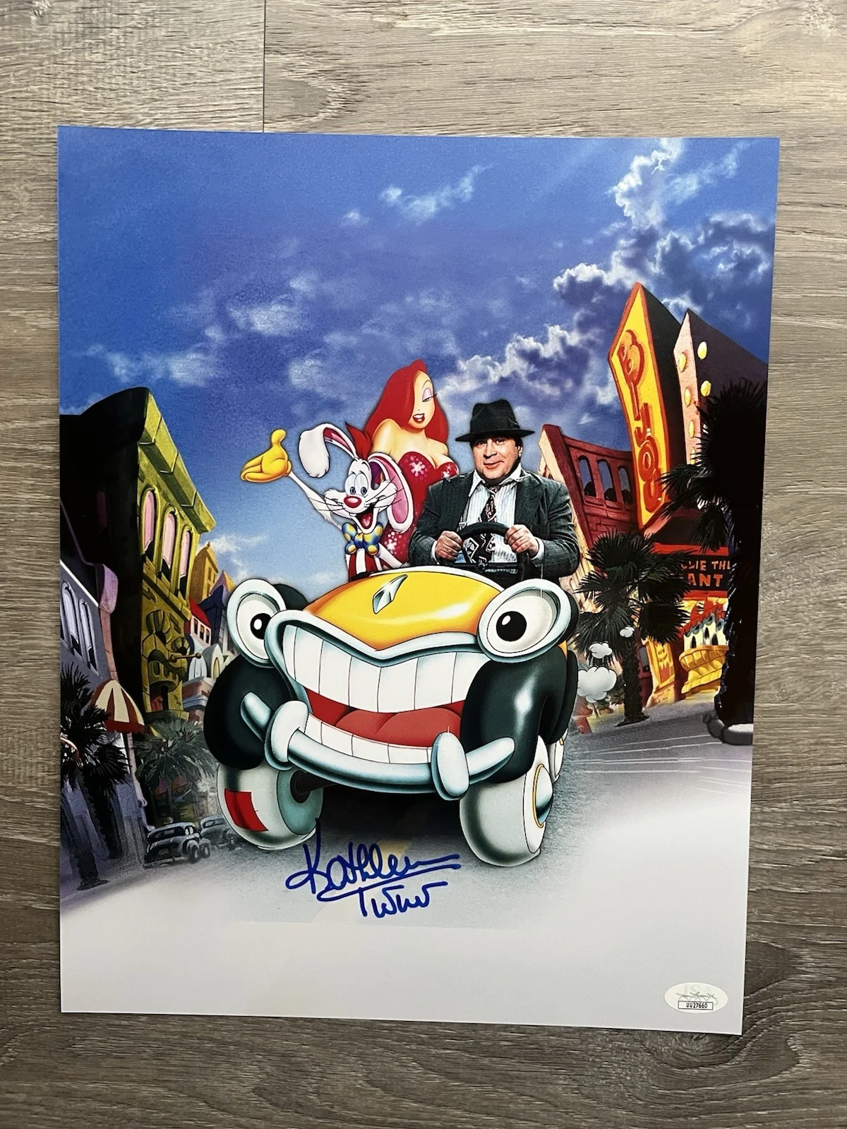 Kathleen Turner — KATHLEEN TURNER Signed Jessica Rabbit 11x14 Photo JSA COA Roger Rabbit, изображение 2