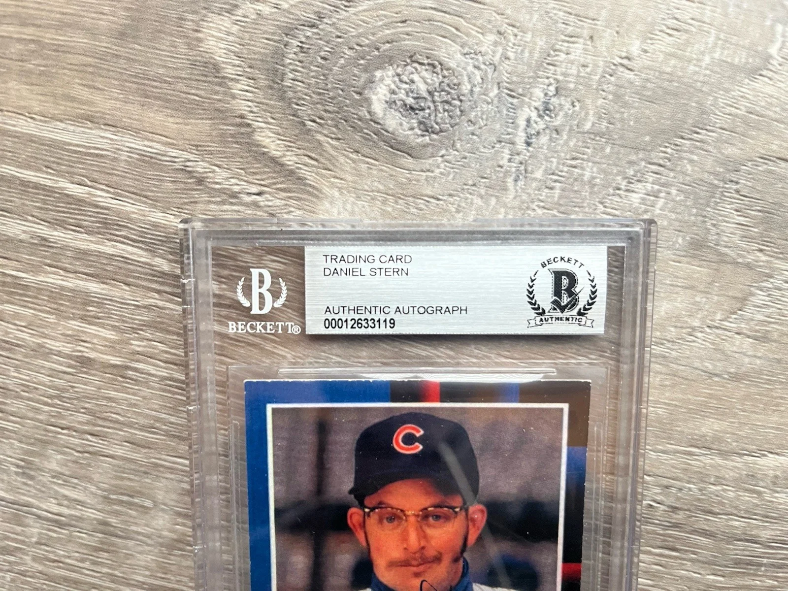 Daniel Stern — Daniel Stern Signed Phil Brickma Chicago Cubs Card Beckett Slabbed BGS, изображение 3