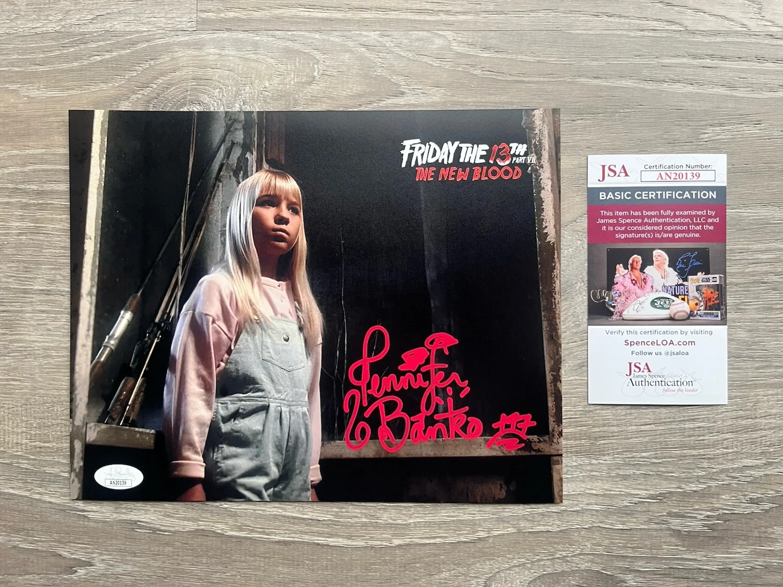 Jennifer Banko — Jennifer Banko Signed Friday The 13th New Blood 8x10 Photo JSA COA Horror Auto