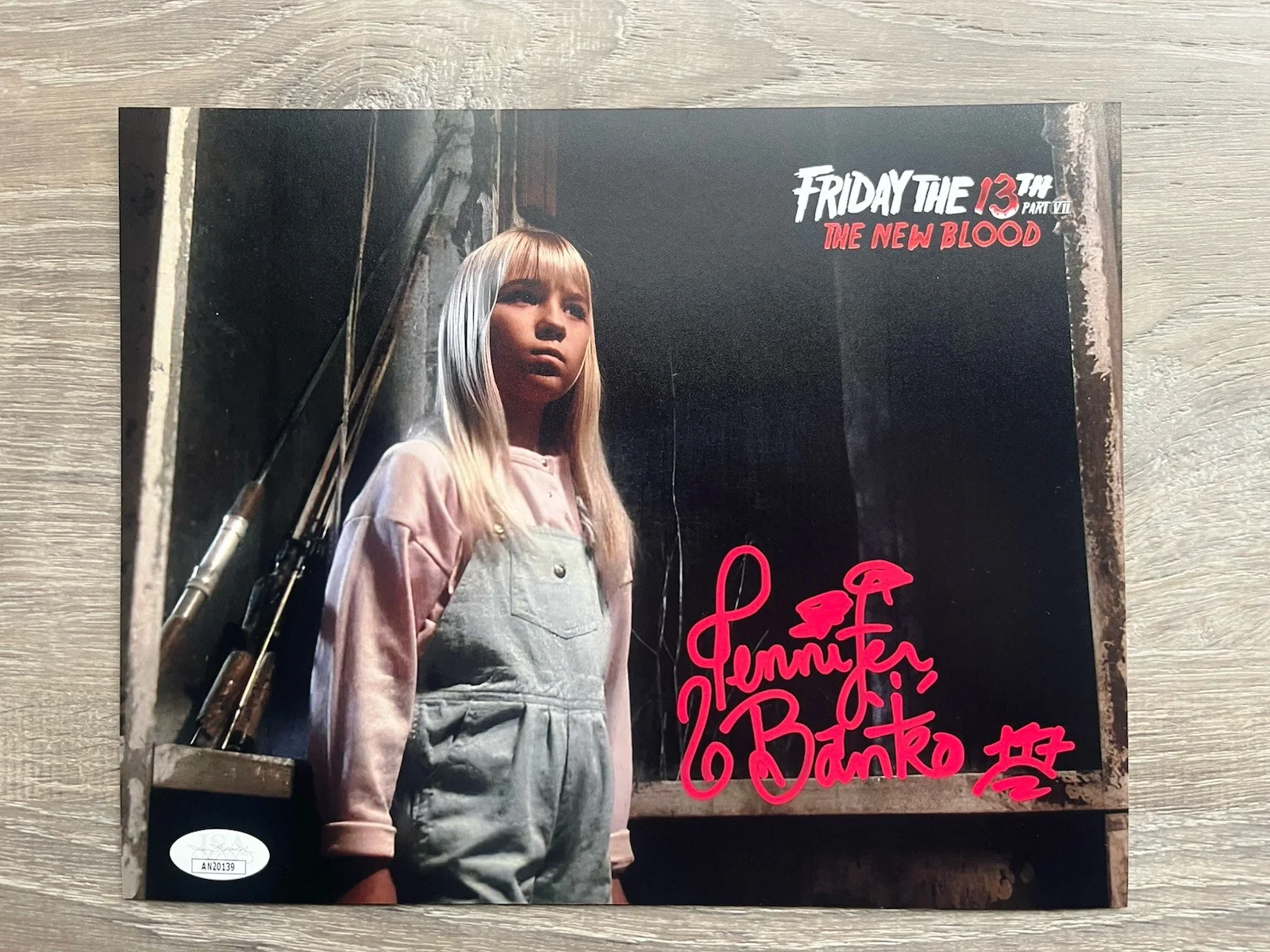 Jennifer Banko — Jennifer Banko Signed Friday The 13th New Blood 8x10 Photo JSA COA Horror Auto, изображение 2