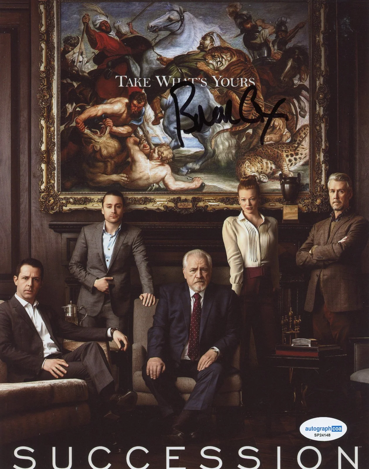 Brian Cox — Brian Cox Signed Autographed SUCESSION LOGAN ROY 8x10 Photo PROOF ACOA B, изображение 2