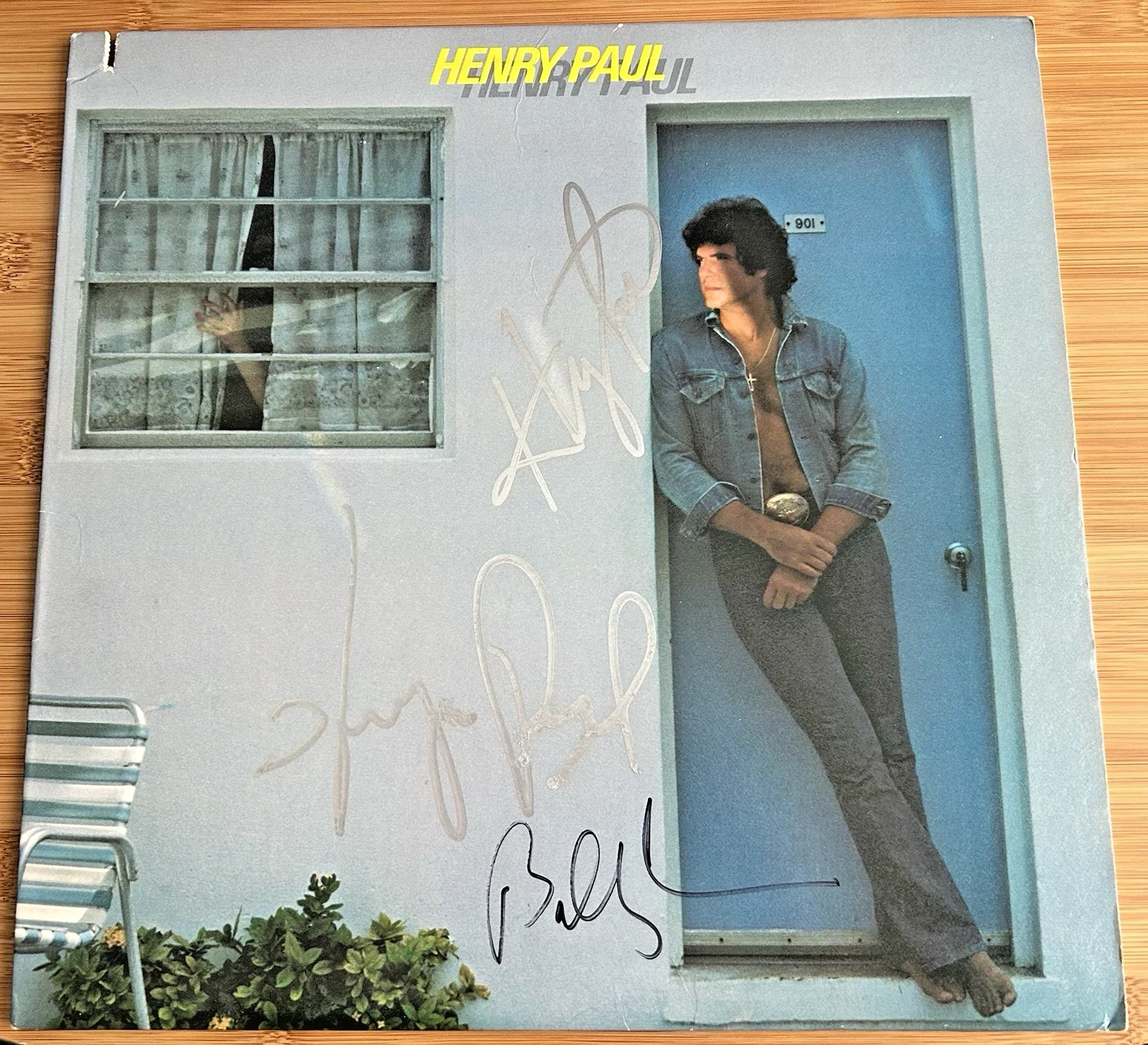 Henry Paul (Band) "Henry Paul" Vinyl - Autographed/Signed - Henry Paul + 4, image 2