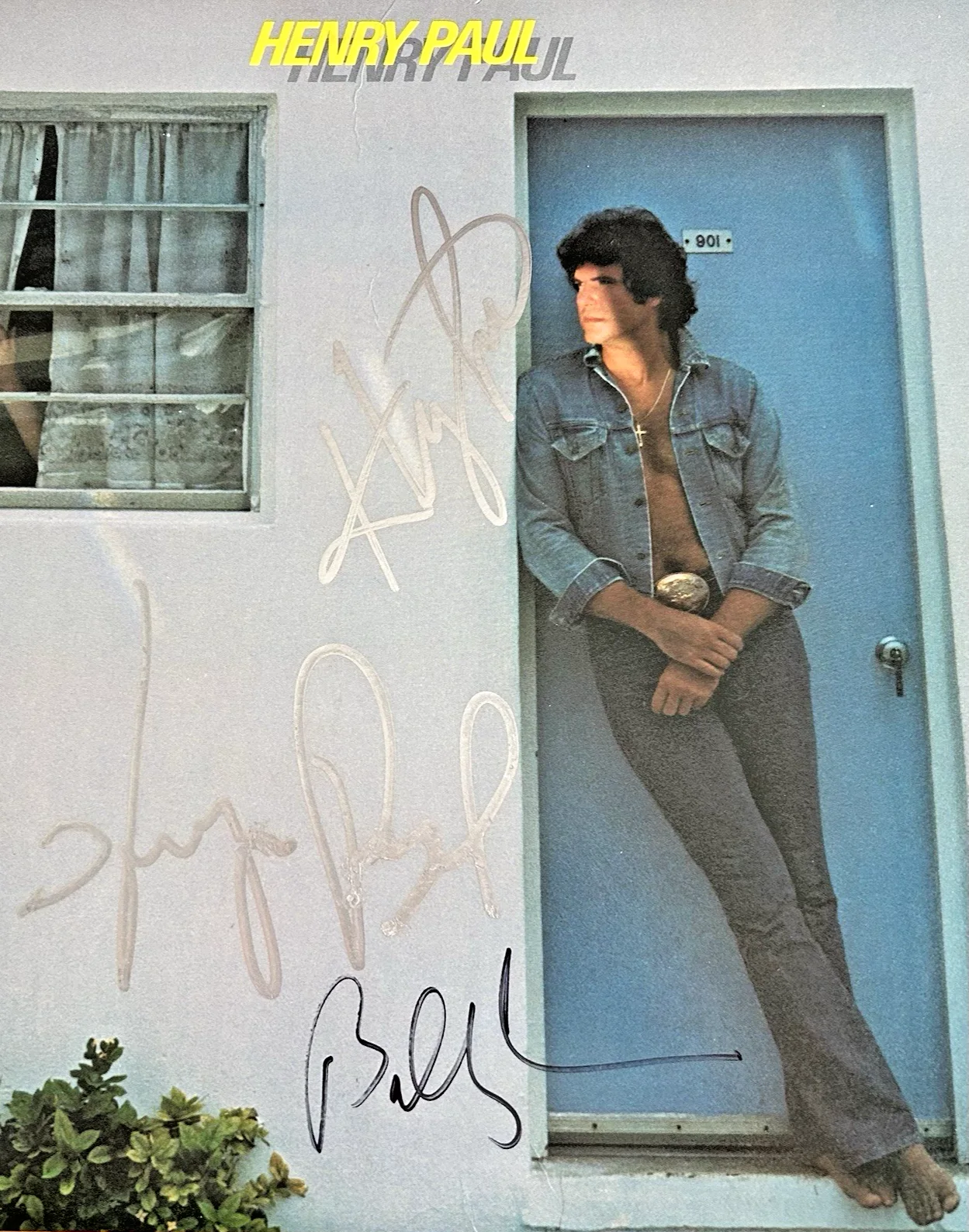 Henry Paul (Band) "Henry Paul" Vinyl - Autographed/Signed - Henry Paul + 4, image 3