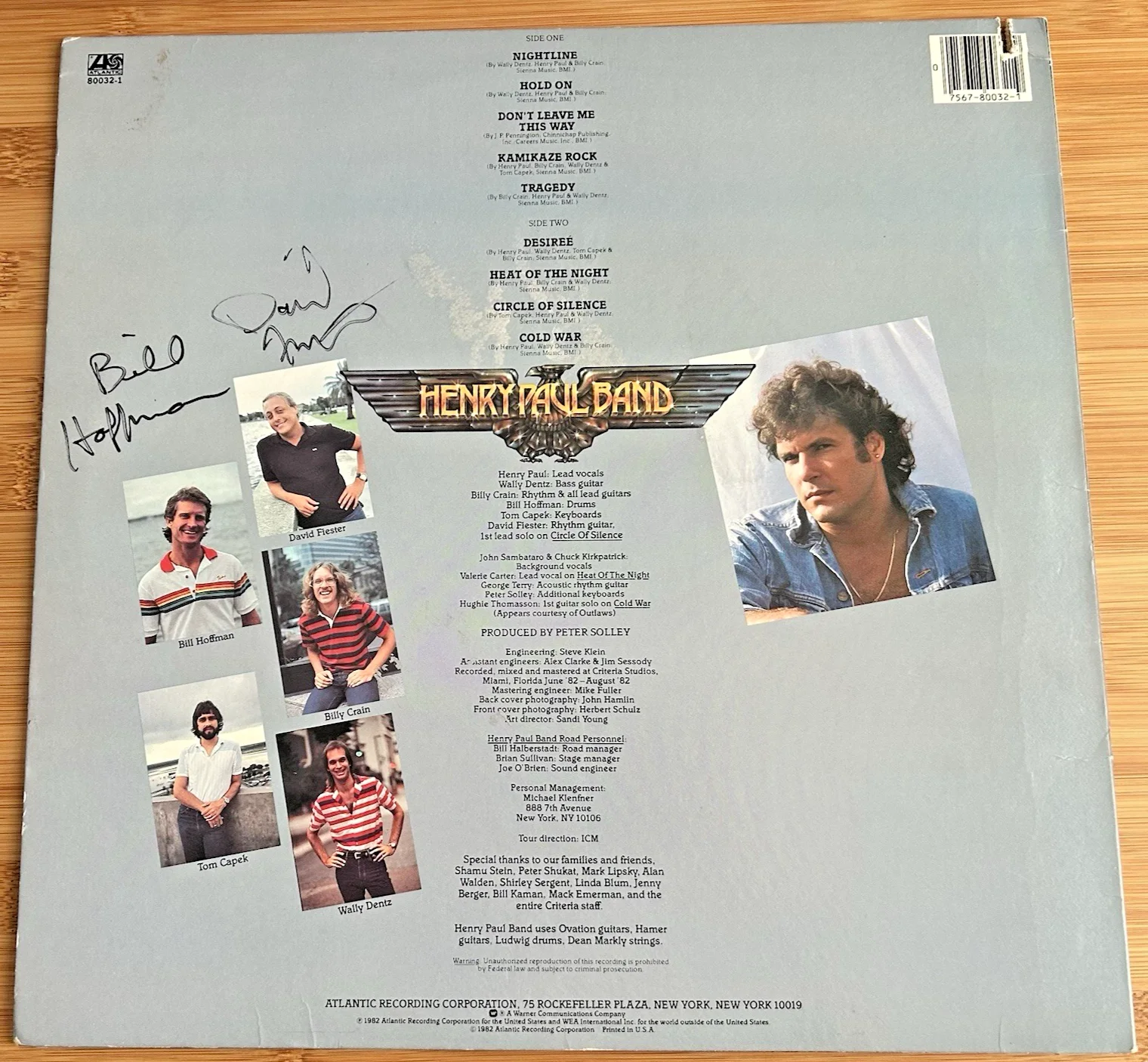 Henry Paul (Band) "Henry Paul" Vinyl - Autographed/Signed - Henry Paul + 4, image 4