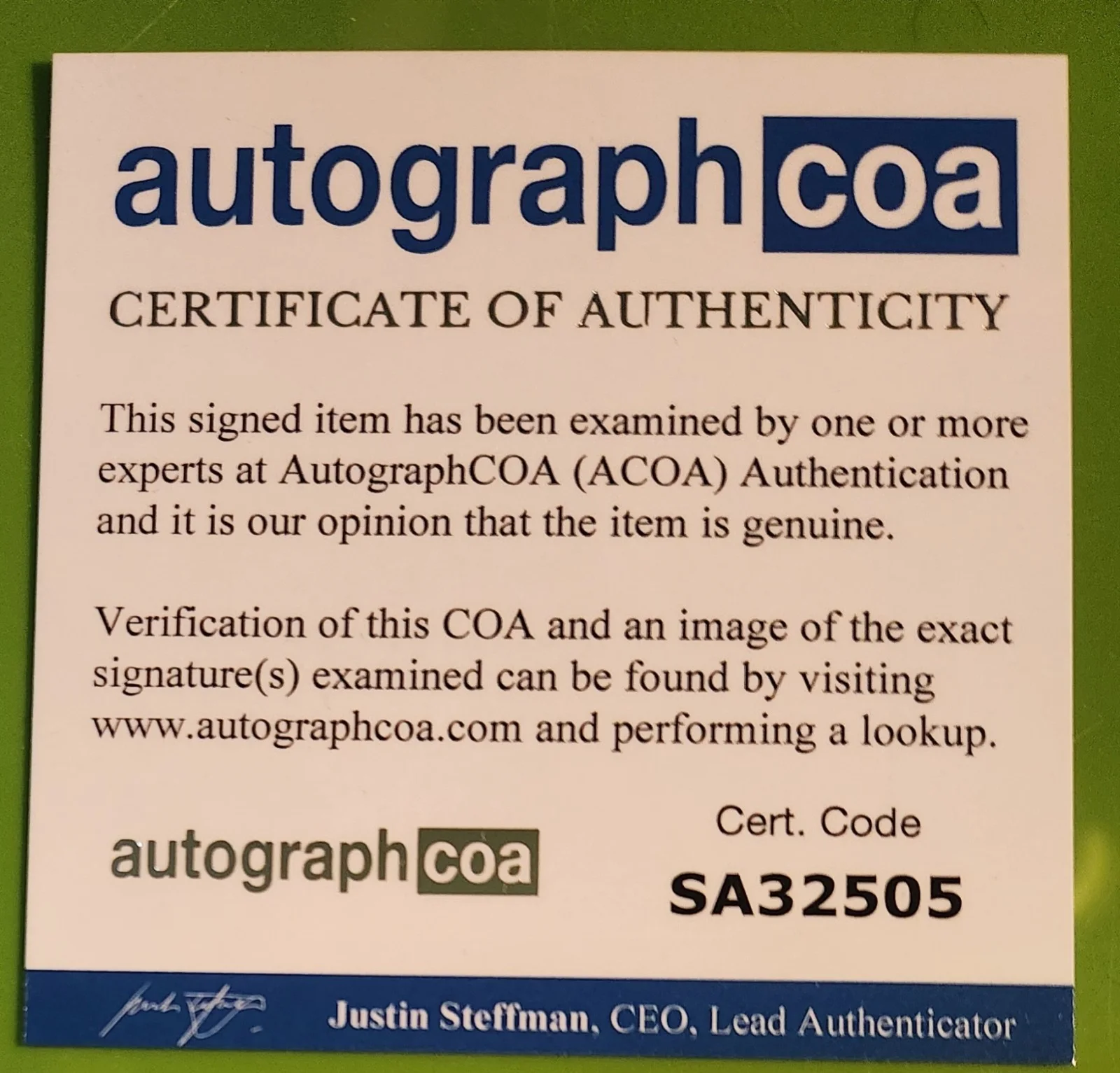 Seth Rogen — Seth Rogen Signed 8x10 B.O.B. Photo Autographed ACOA COA Monsters vs Aliens, изображение 3