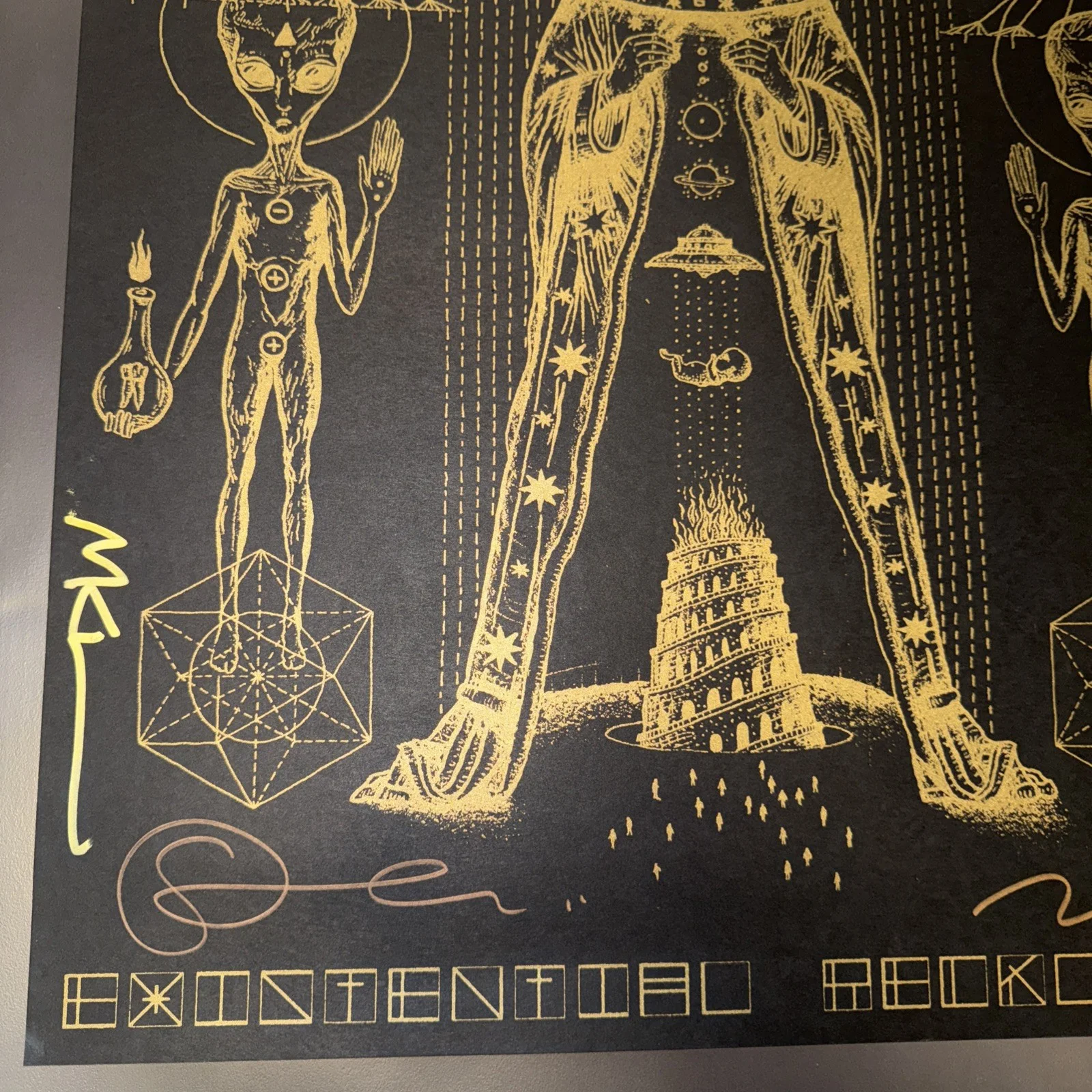 Puscifer Existential Reckoning Autographed Poster Le #150, image 4