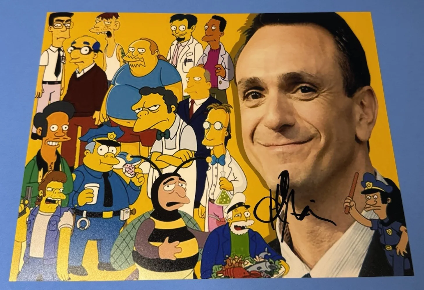 Hank Azaria — Hank Azaria Signed 8x10 Autographed Photo The Simpsons Edit Voice Actor