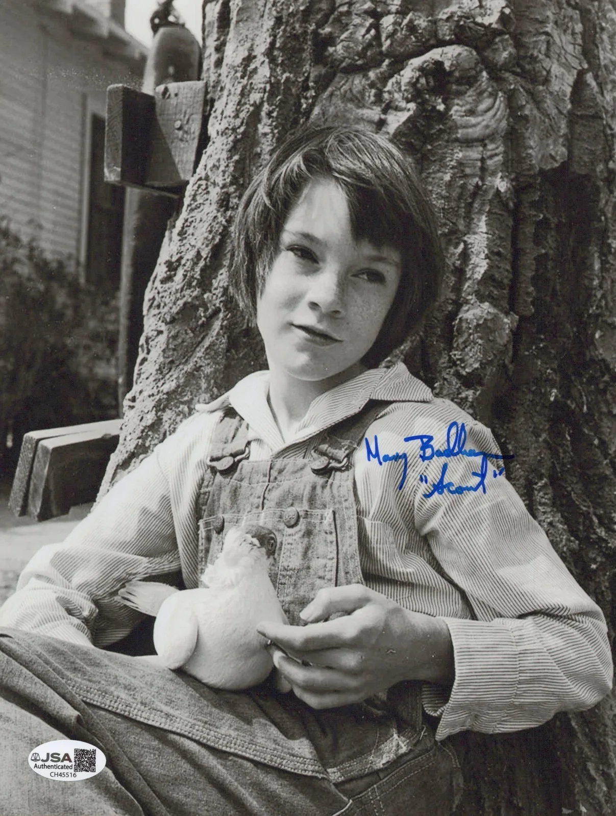 MARY BADHAM — MARY BADHAM Signed TO KILL A MOCKING 8x10 Photo SCOUT Autograph JSA CERT