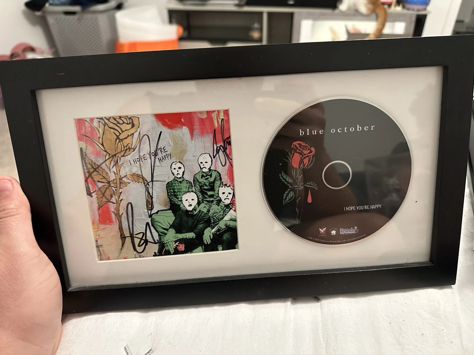 Blue October Signed I Hope You’re Happy Cd, image 2