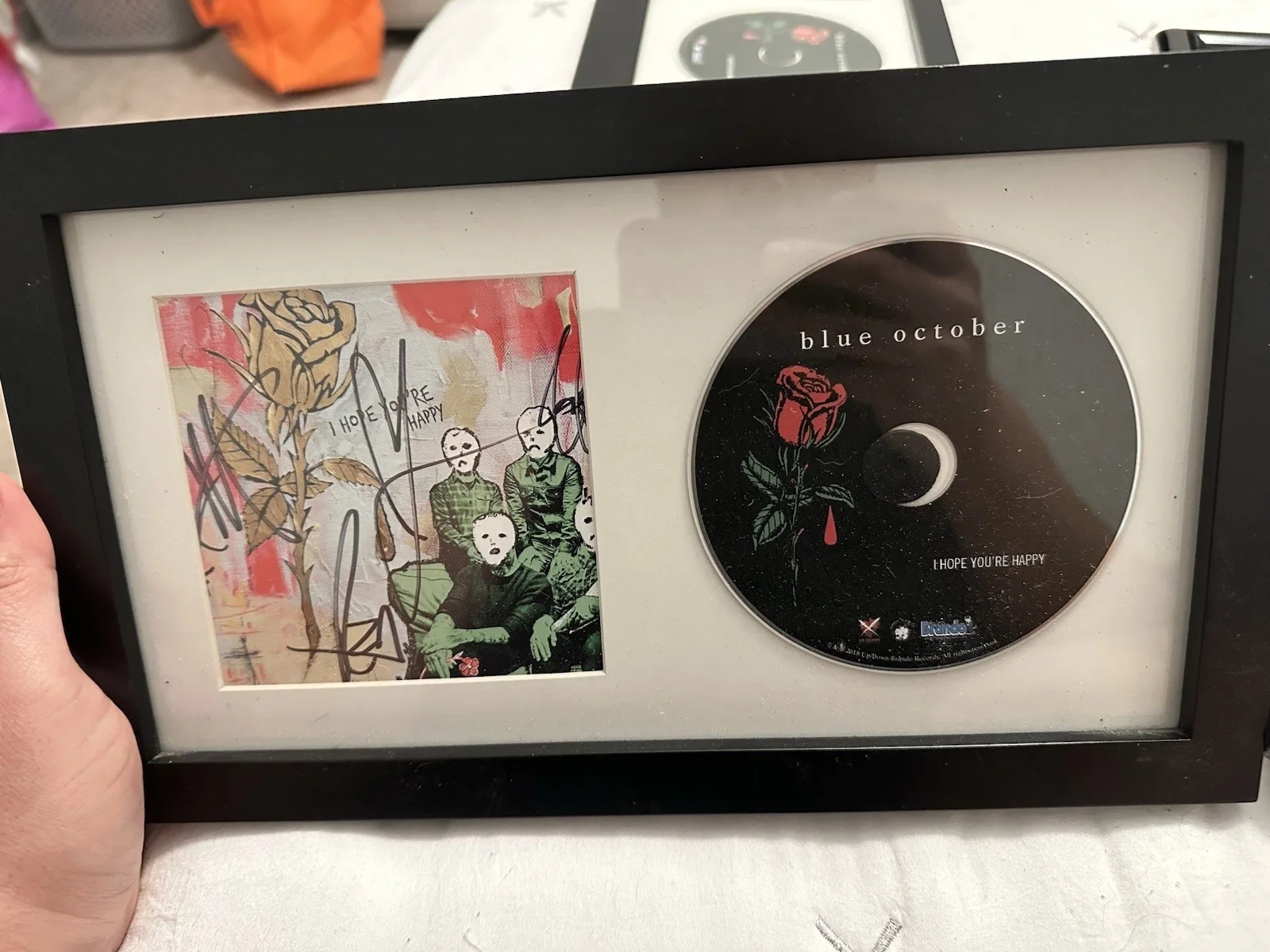 Blue October Signed I Hope You’re Happy Cd, image 2