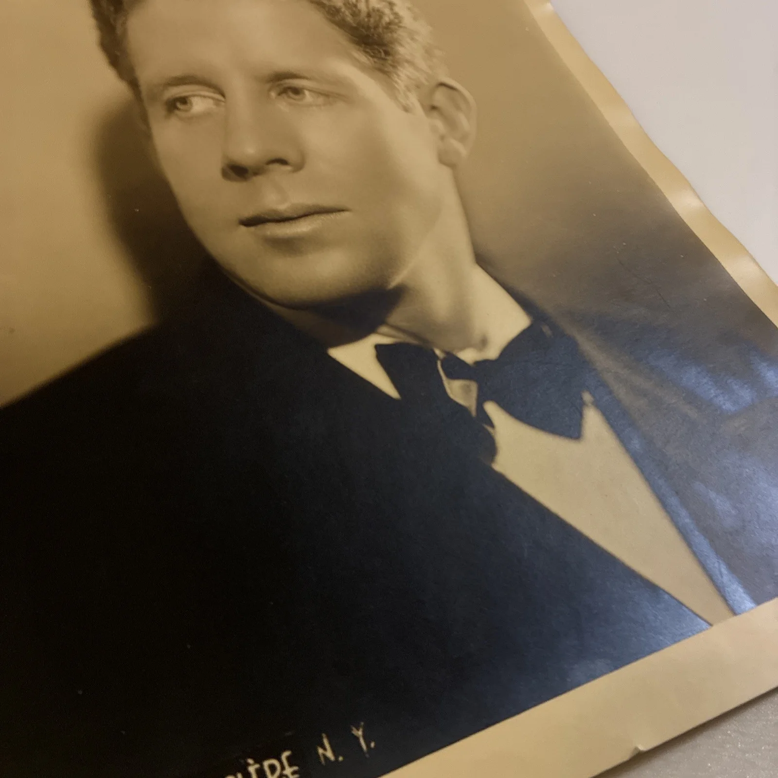 Vintage Pro Studio Photograph 8x10 Singer Rudy Vallee 1920s 30s Crooner Fallout, image 4