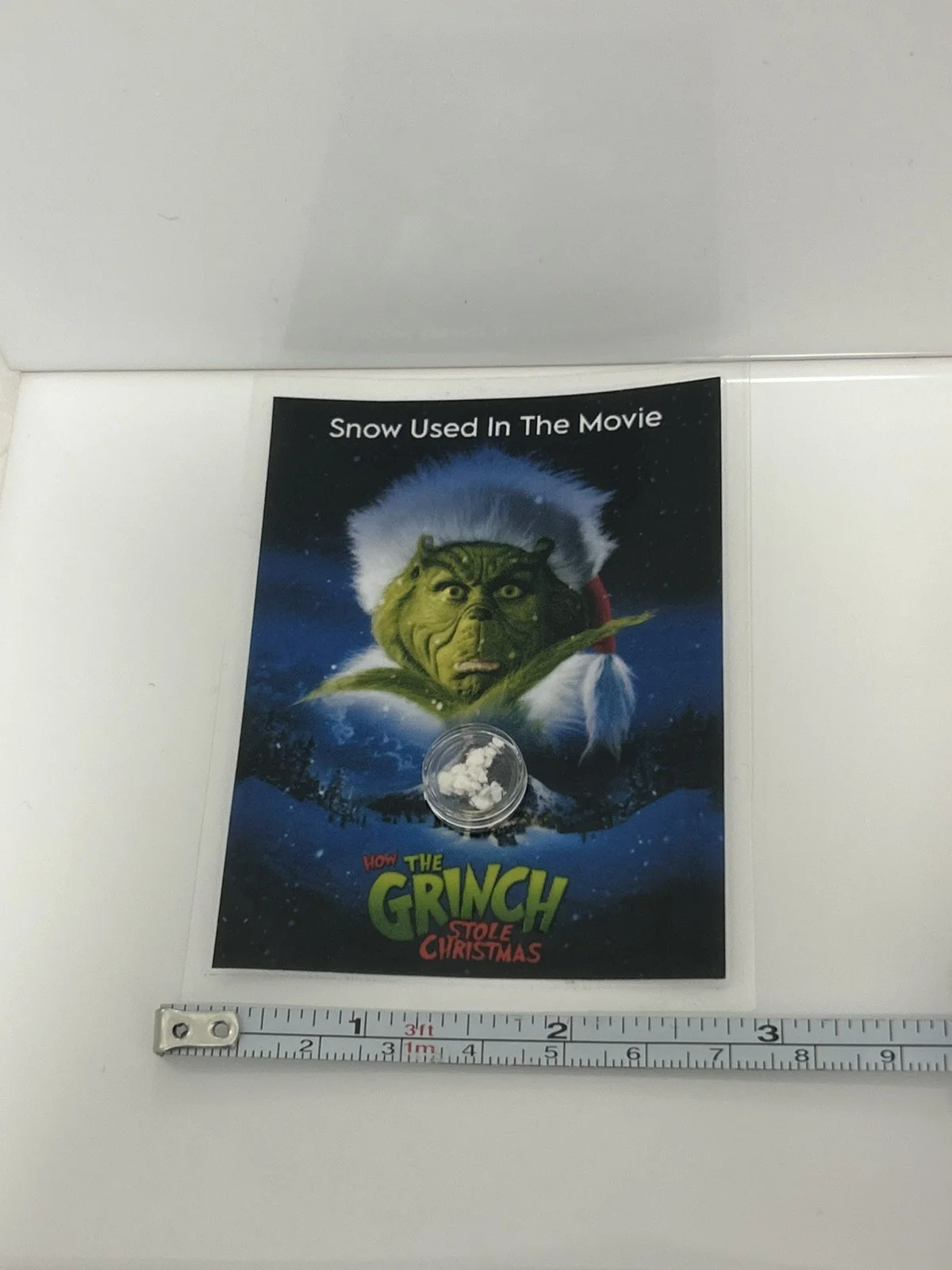 The Grinch Whoville Snow Screen Used Movie Prop Film TV COA Rare Jim Carrey, изображение 3