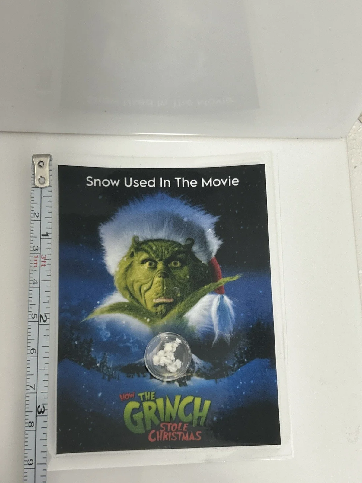 The Grinch Whoville Snow Screen Used Movie Prop Film TV COA Rare Jim Carrey, изображение 4