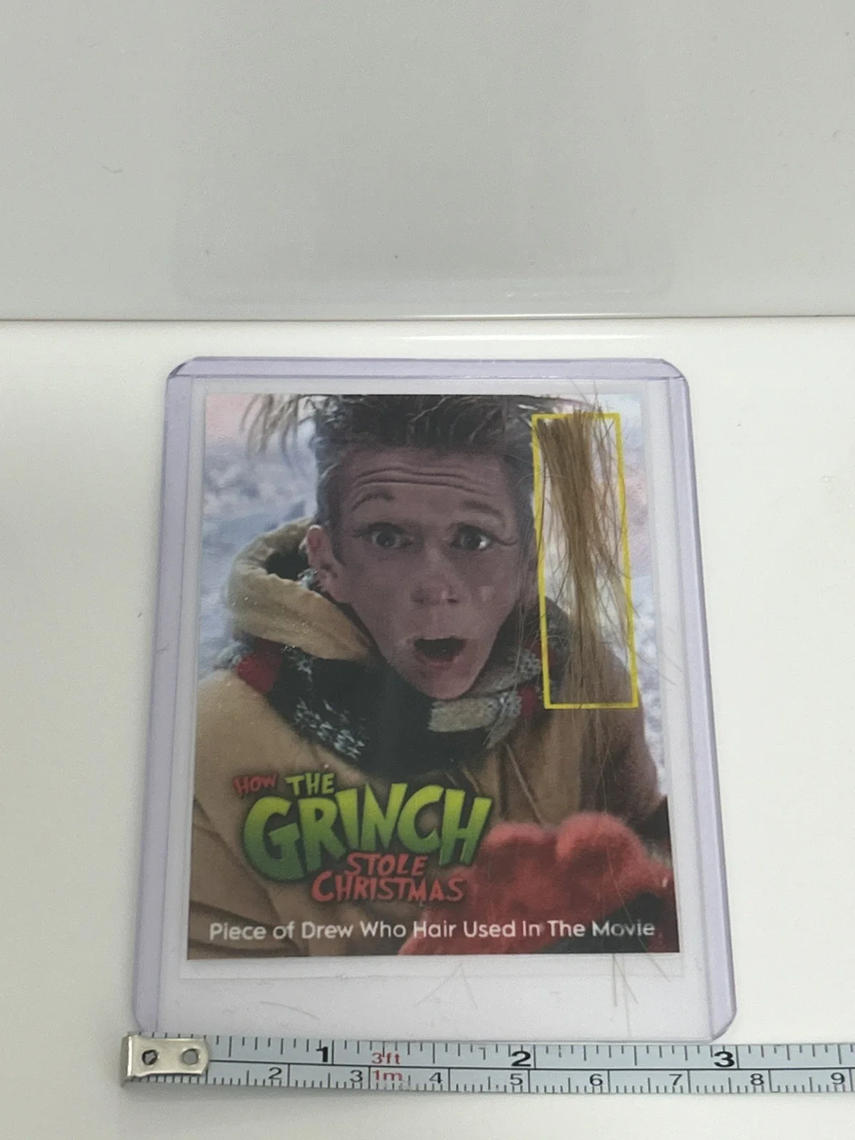 The Grinch Who Hair Whoville Screen Used Movie Prop Film TV COA Rare Jim Carrey, изображение 2