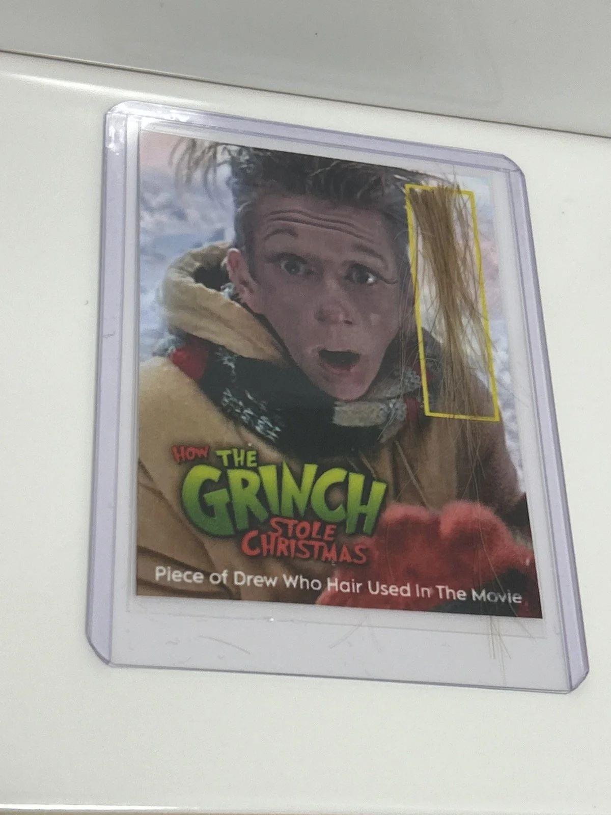 The Grinch Who Hair Whoville Screen Used Movie Prop Film TV COA Rare Jim Carrey, изображение 3