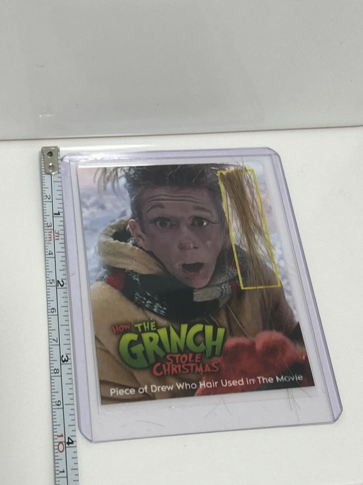 The Grinch Who Hair Whoville Screen Used Movie Prop Film TV COA Rare Jim Carrey, изображение 4