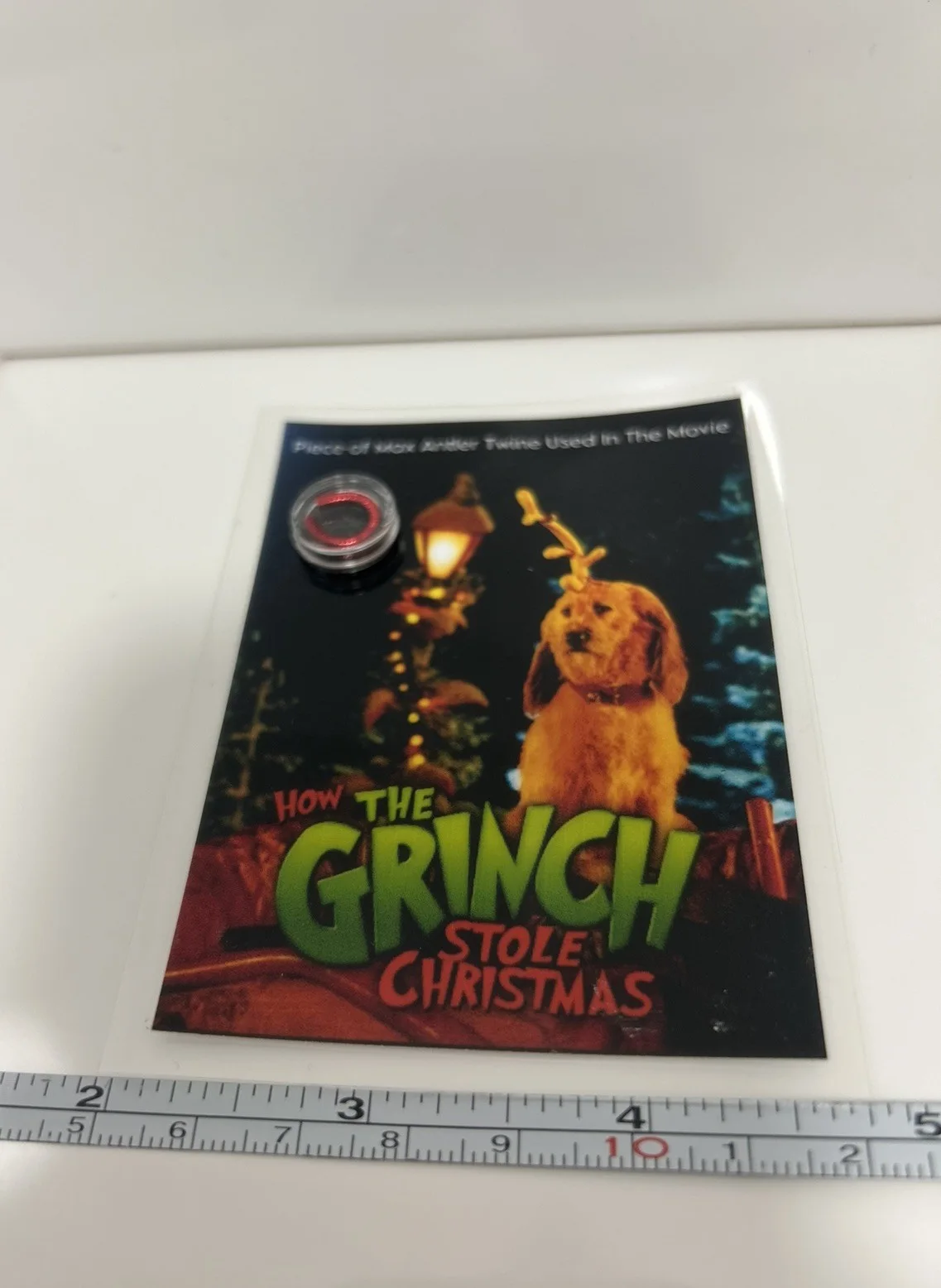 The Grinch Max Antler Twine Screen Used Movie Prop Film TV COA Rare Jim Carrey, изображение 2