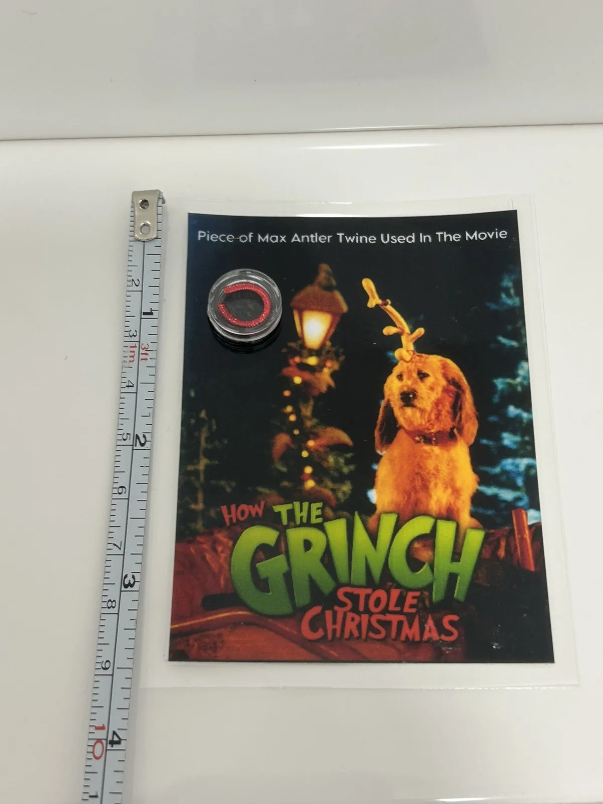 The Grinch Max Antler Twine Screen Used Movie Prop Film TV COA Rare Jim Carrey, изображение 3