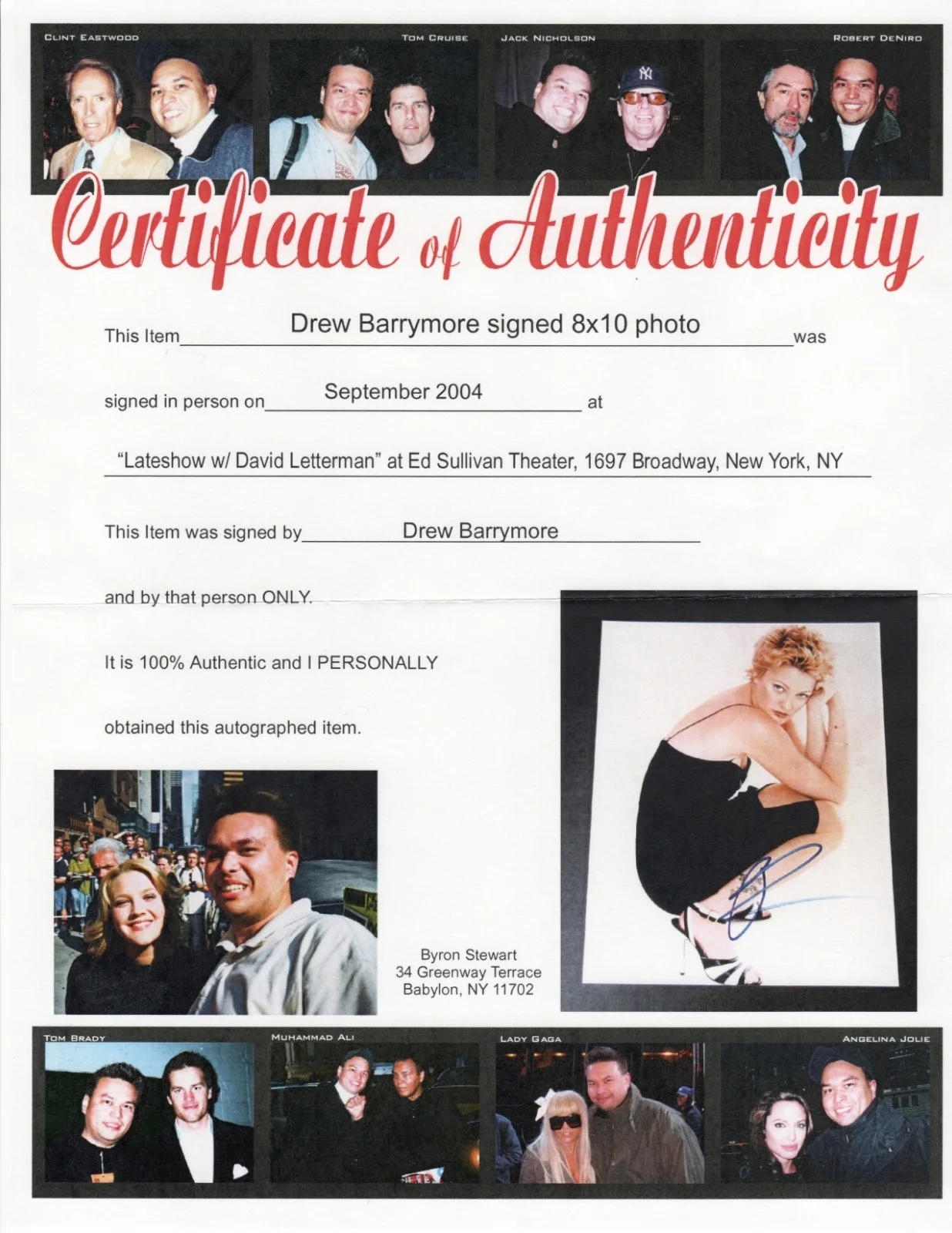 Drew Barrymore — Drew Barrymore Autographed Photo 4 w COA, image 2