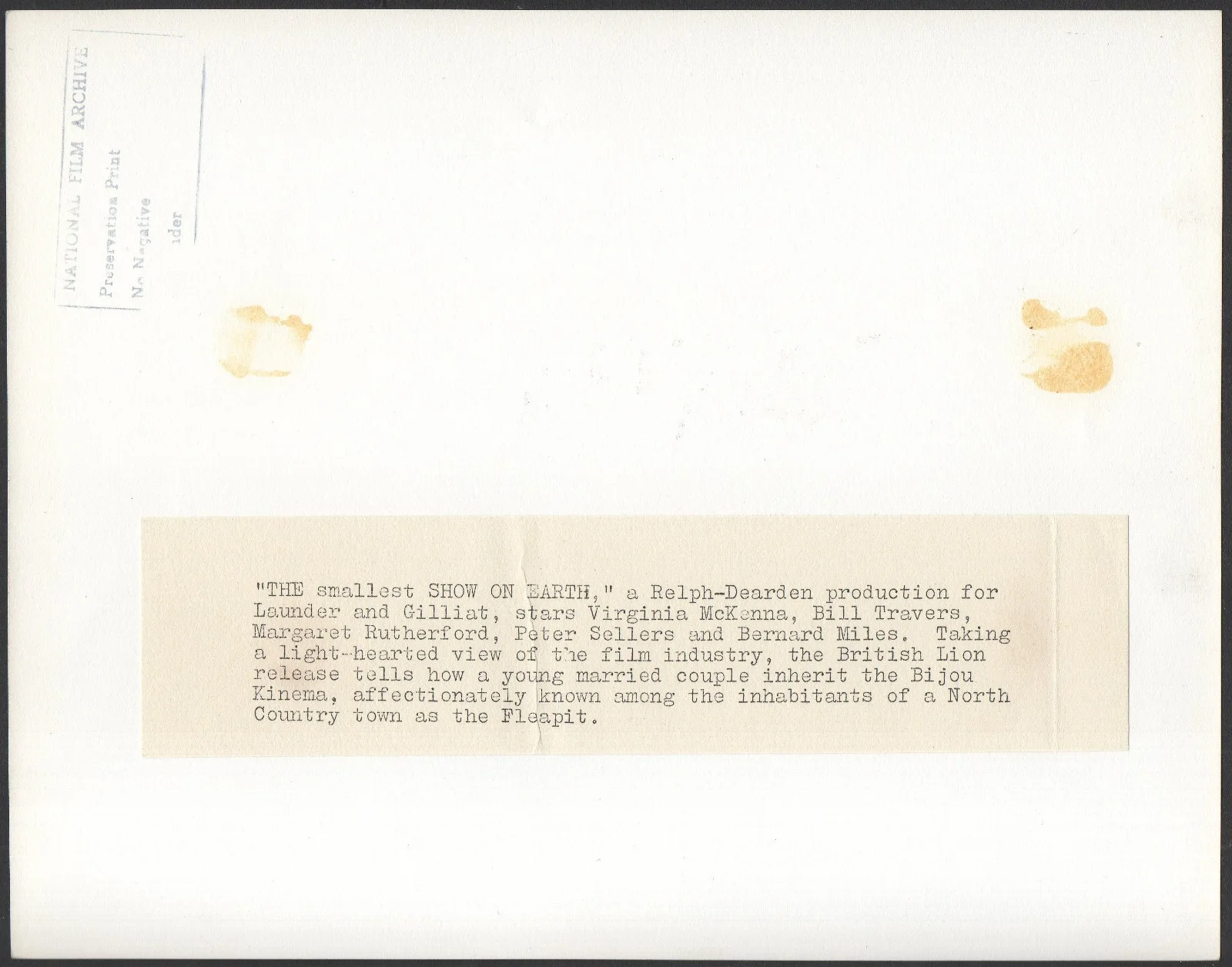 SMALLEST SHOW ON EARTH 1957 Peter Sellers Virginia McKenna Bill Travers 9 STILLS, image 5