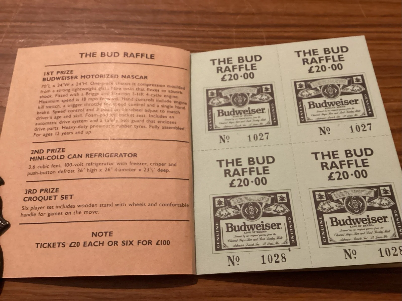 Bud Flanagan Leukaemia Fund Ration Book~ The Bud Raffle, image 2