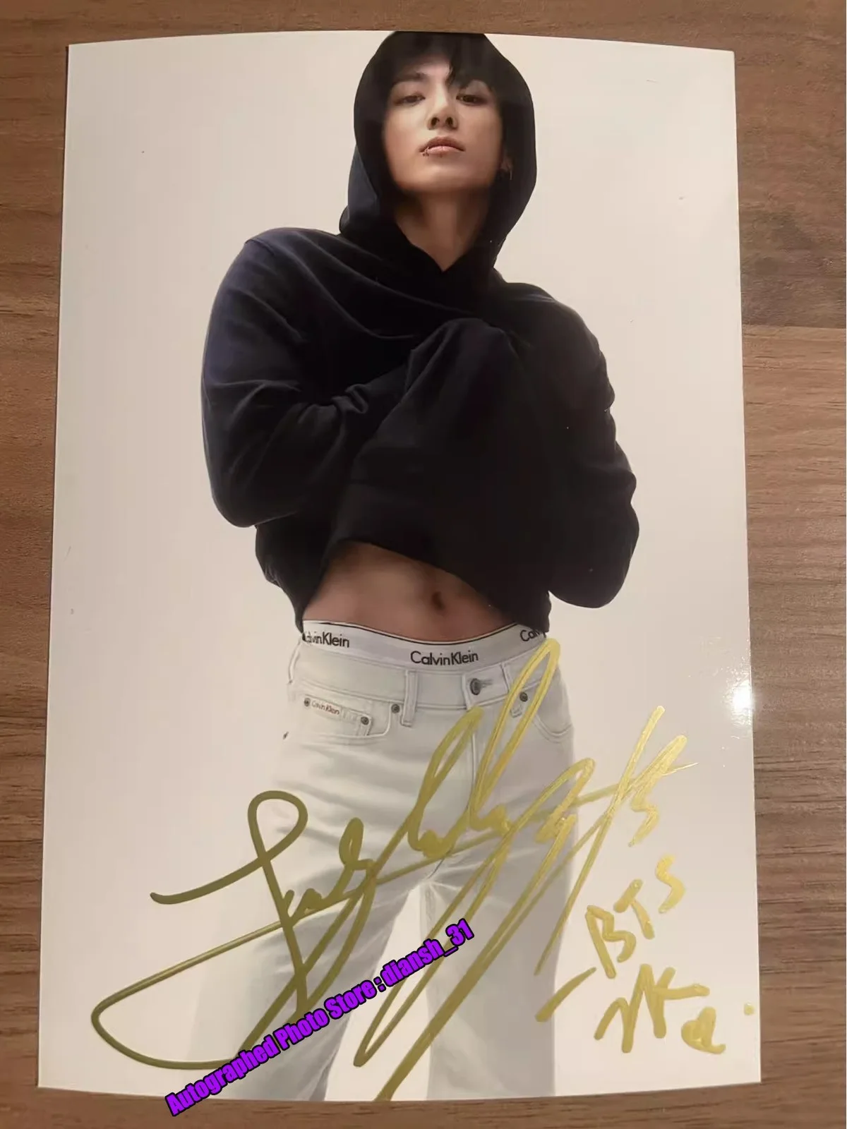 BTS — BTS Hand signed by Jeon Jung kook autographed photo 4*6