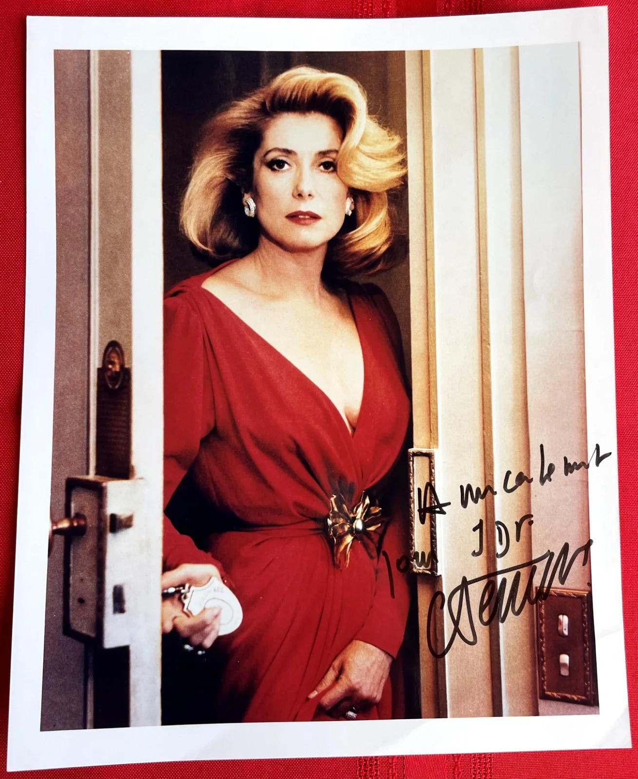 Catherine Deneuve — Catherine Deneuve - 'The Hunger' ' Belle de Jour' - Autographed Color Photo