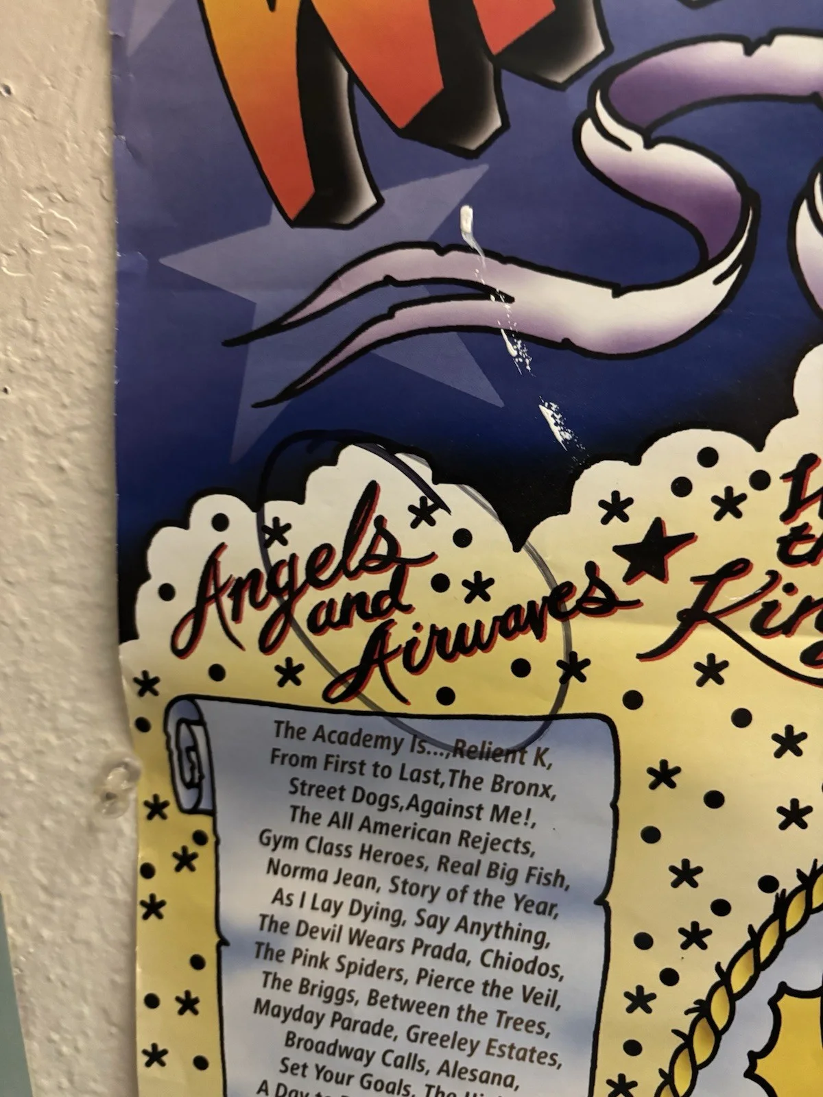 2008 Vans Warped Tour Poster - Signed by Angels & Airwaves incl. Tom DeLonge, image 5