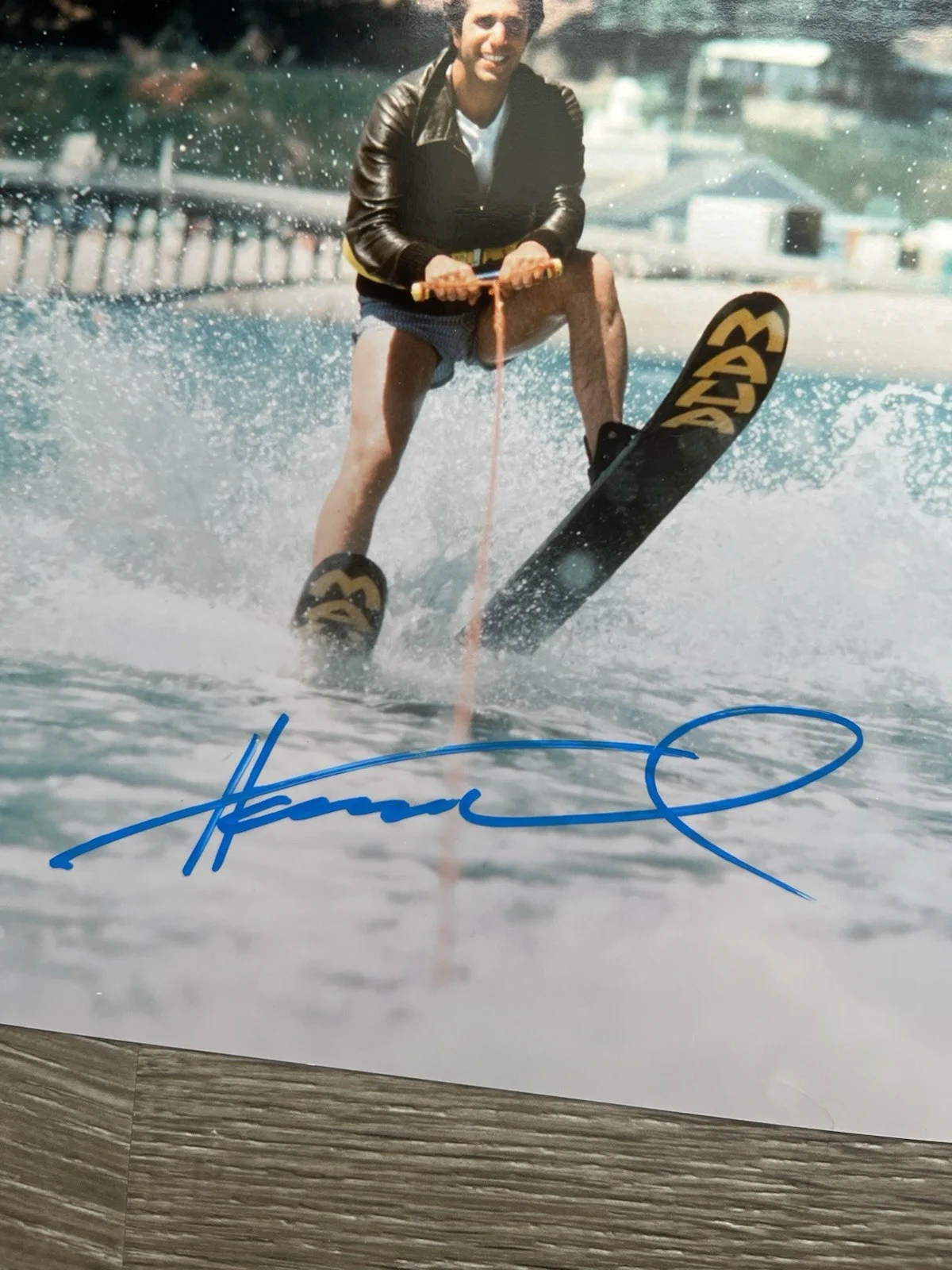 Henry Winkler — Henry Winkler Signed Fonzie 8x10 Photo ACOA COA Happy Days, изображение 4