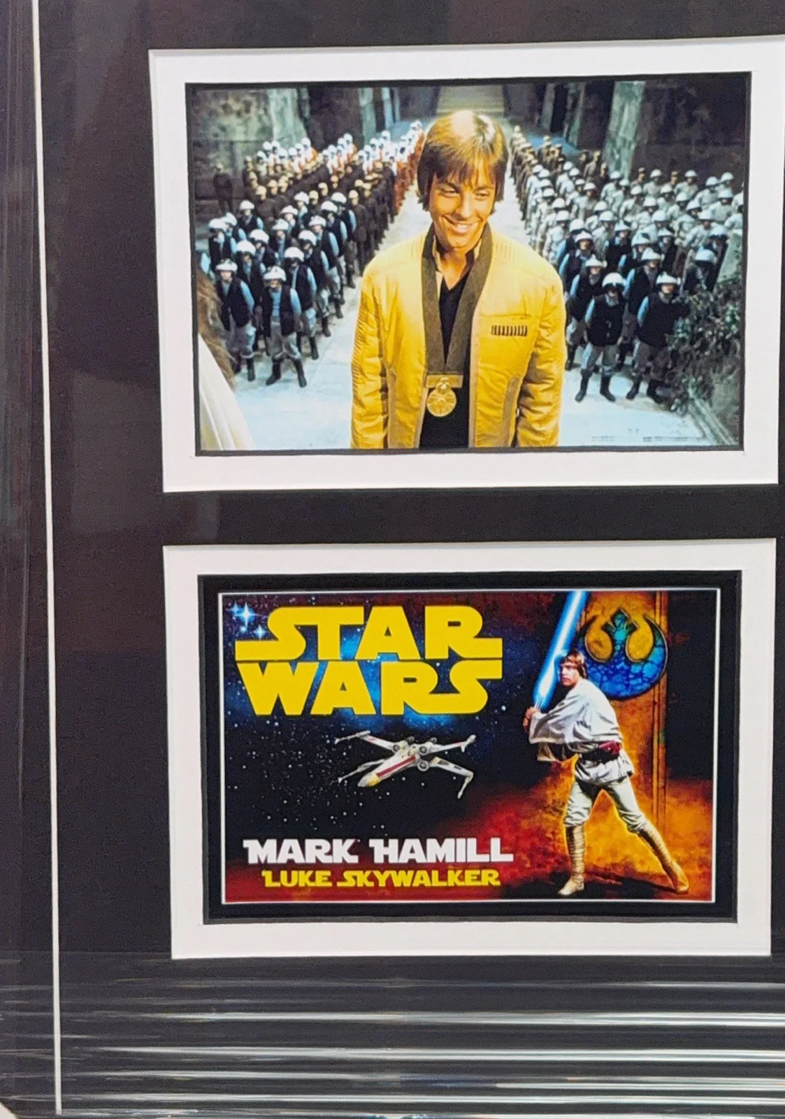 Mark Hamill — Mark Hamill Star Wars Signed Frame Collage With Bravery Metal JSA 29 X 23 ￼, image 4
