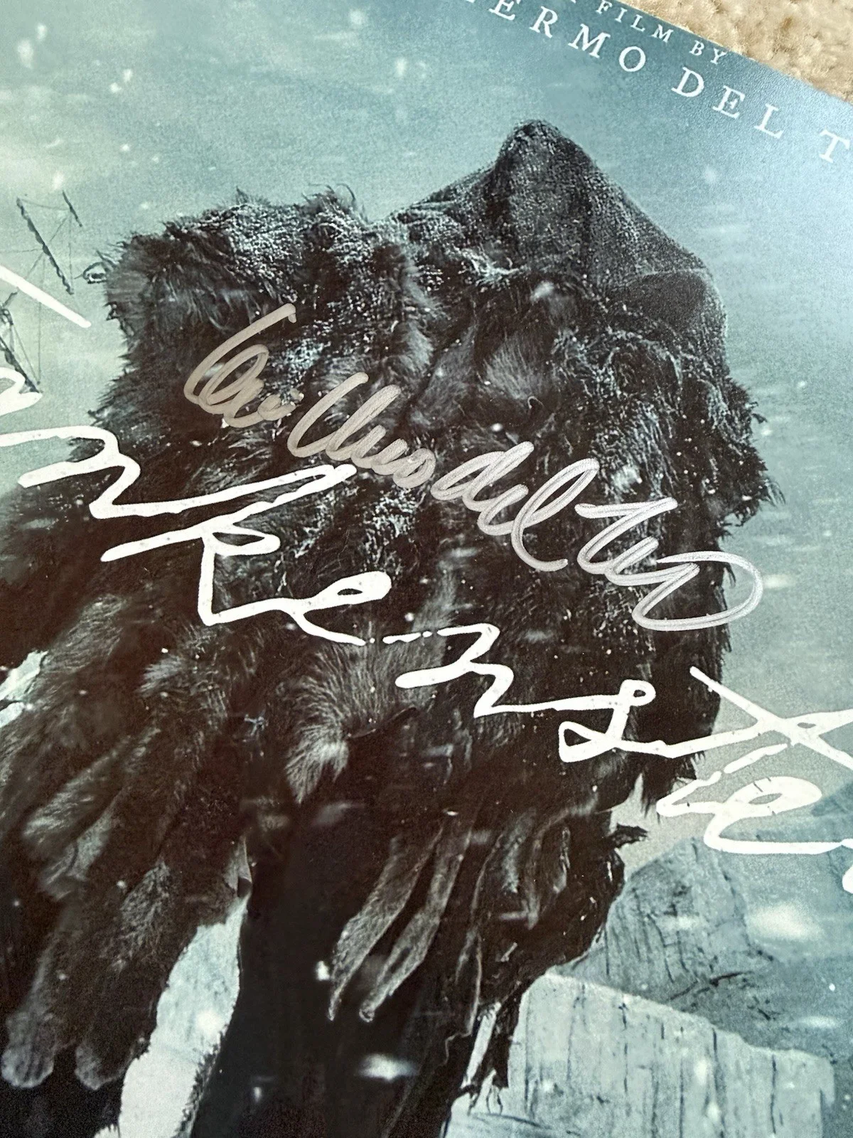 Signed Frankenstein Authentic Guillermo Del Toro Poster 11x14 Proof Free Ship, image 3