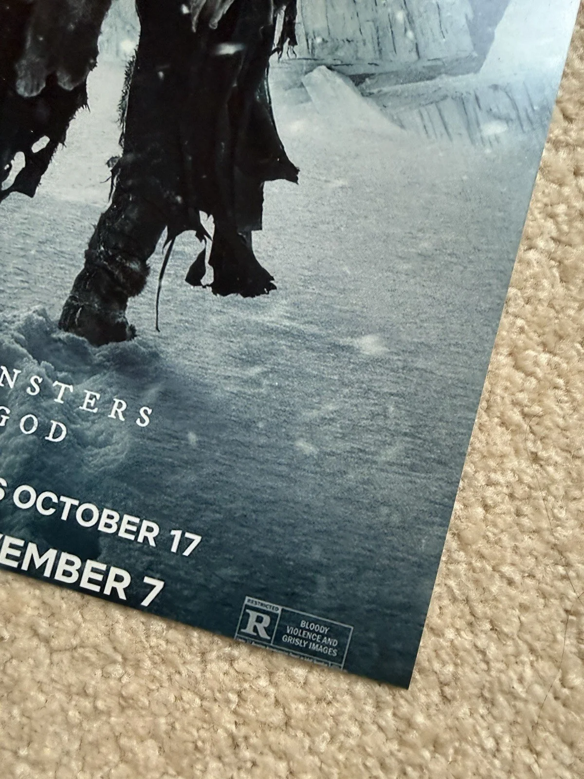 Signed Frankenstein Authentic Guillermo Del Toro Poster 11x14 Proof Free Ship, image 5