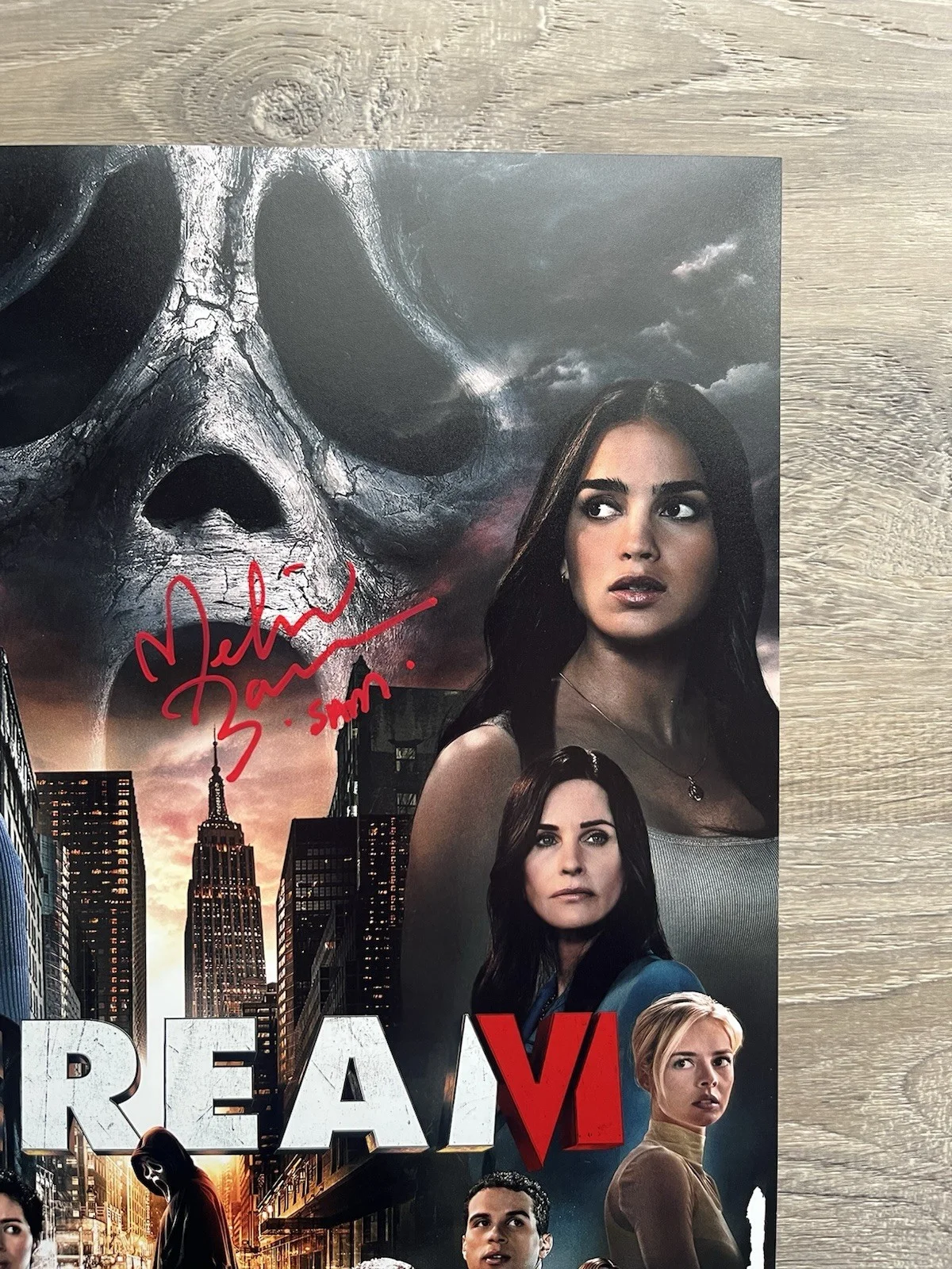 Melissa Barrera — Melissa Barrera Liana Liberato Dual Signed Scream 11x17 Photo JSA COA Ghostface, image 4