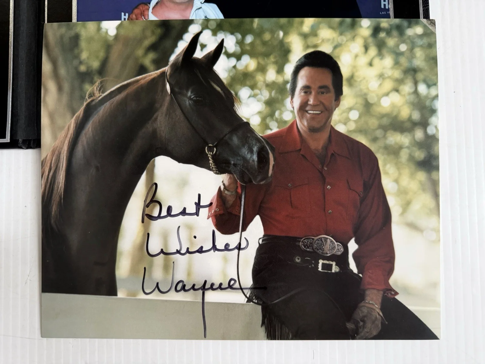 WAYNE NEWTON Signed Autographed 8x10 Photo & More Photos Lot Harrahs Las Vegas, изображение 2