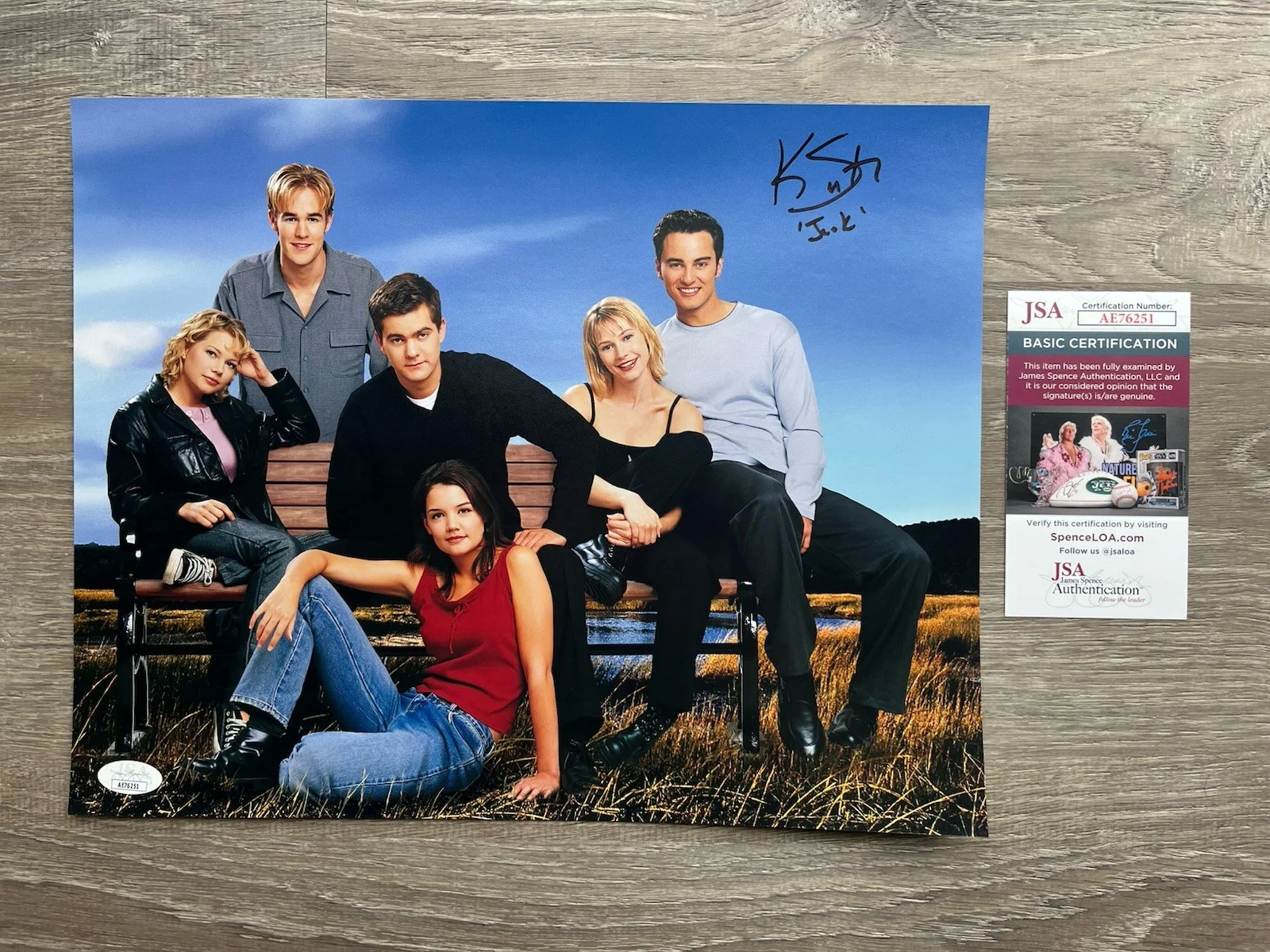 Kerr Smith — Kerr Smith Signed Dawsons Creek 11x14 Photo JSA COA Jack