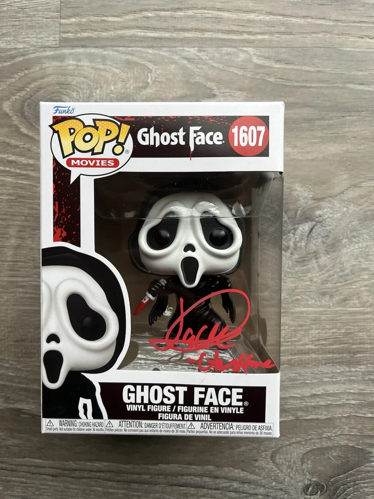 Jack Quaid — Jack Quaid Signed Inscribed Ghostface Funko Pop Beckett COA 1607 Scream, изображение 2