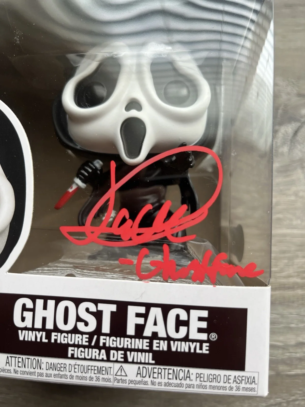 Jack Quaid — Jack Quaid Signed Inscribed Ghostface Funko Pop Beckett COA 1607 Scream, изображение 4