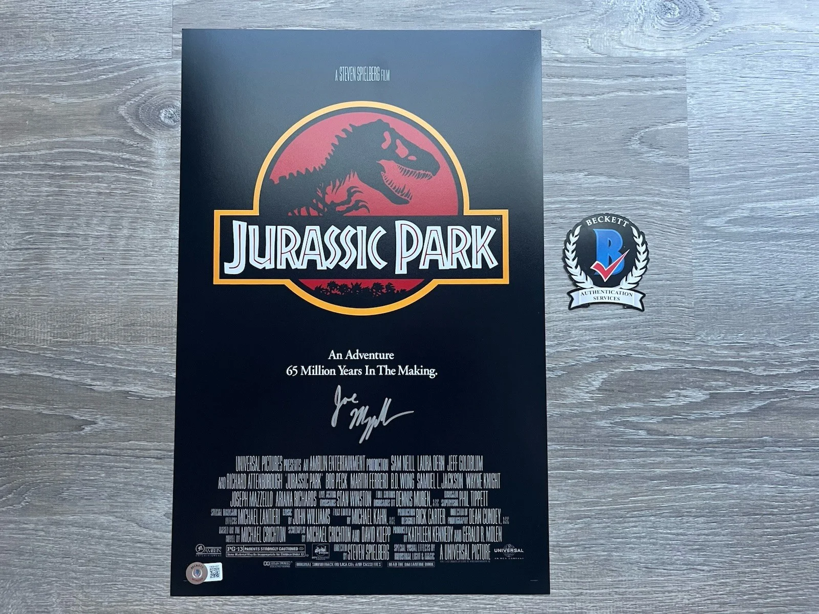 Joseph Mazzello — Joseph Mazzello Signed Jurassic Park 11x17 Photo Beckett COA Tim Murphy