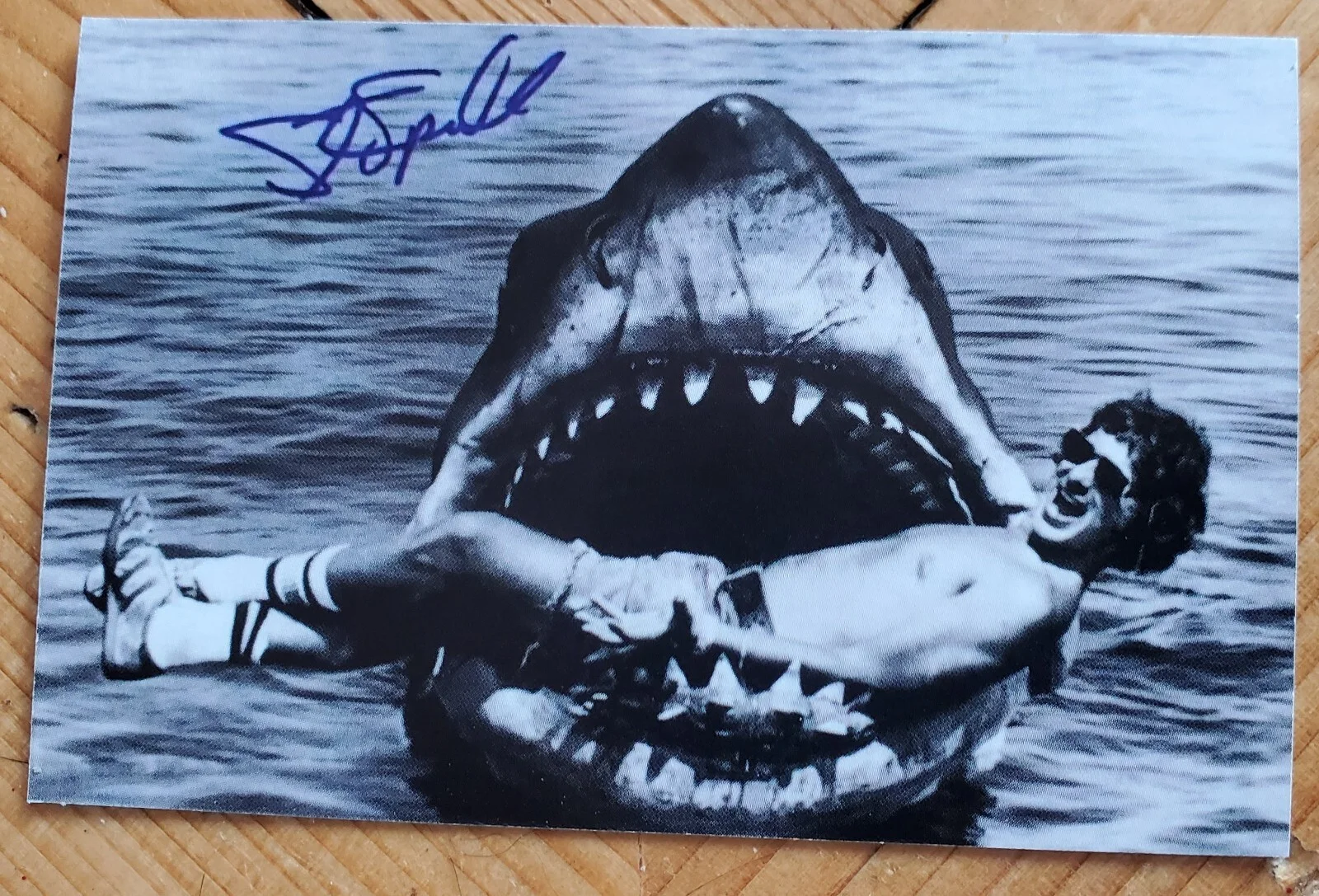 JAWS Signed Card Classic Action Movie Killer Shark Thriller Scary Big Teeth Fish, image 3