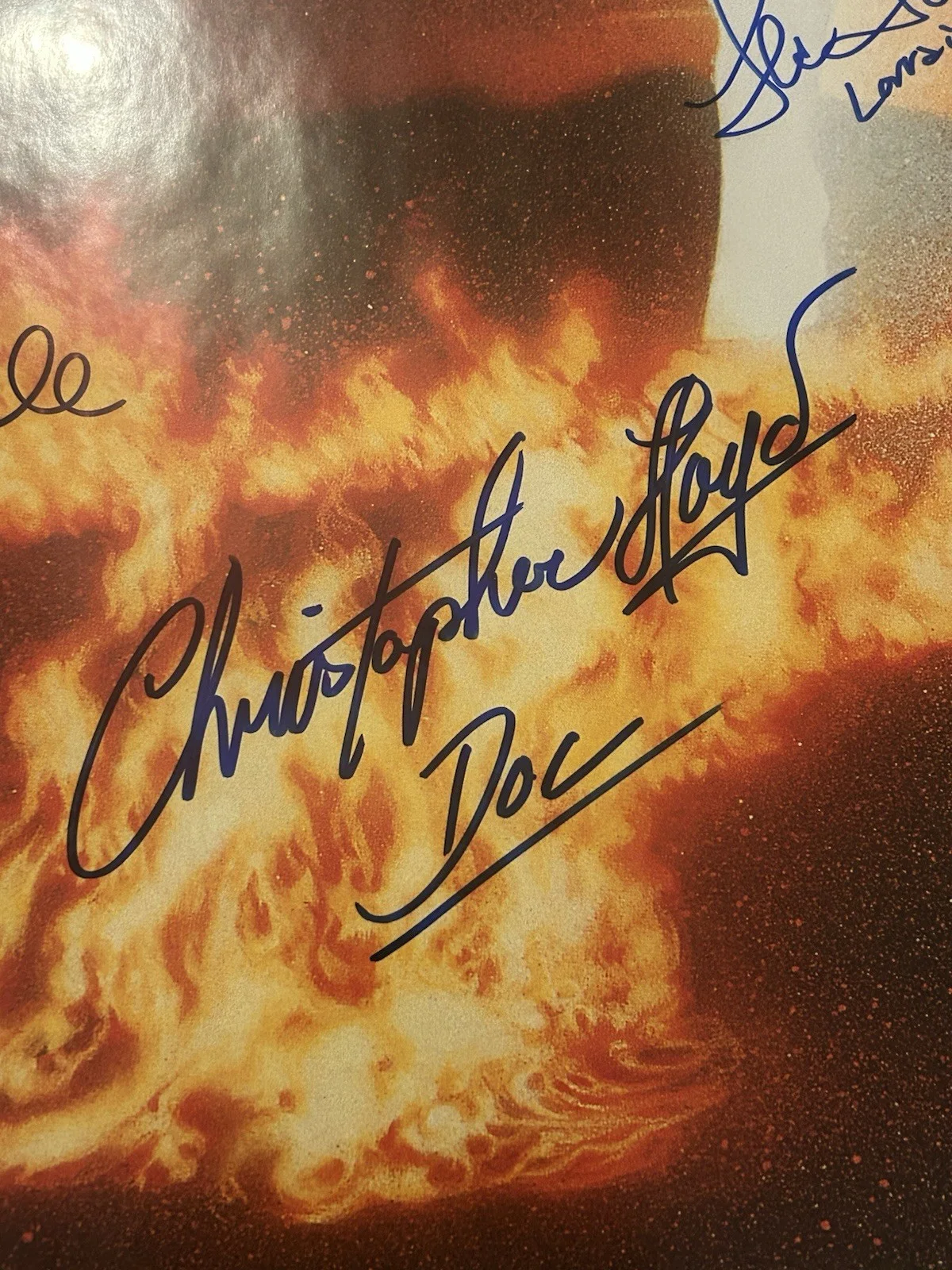 Cast — Back To The Future Poster Cast Signed With Character Names Michael J Fox Marty +, image 3