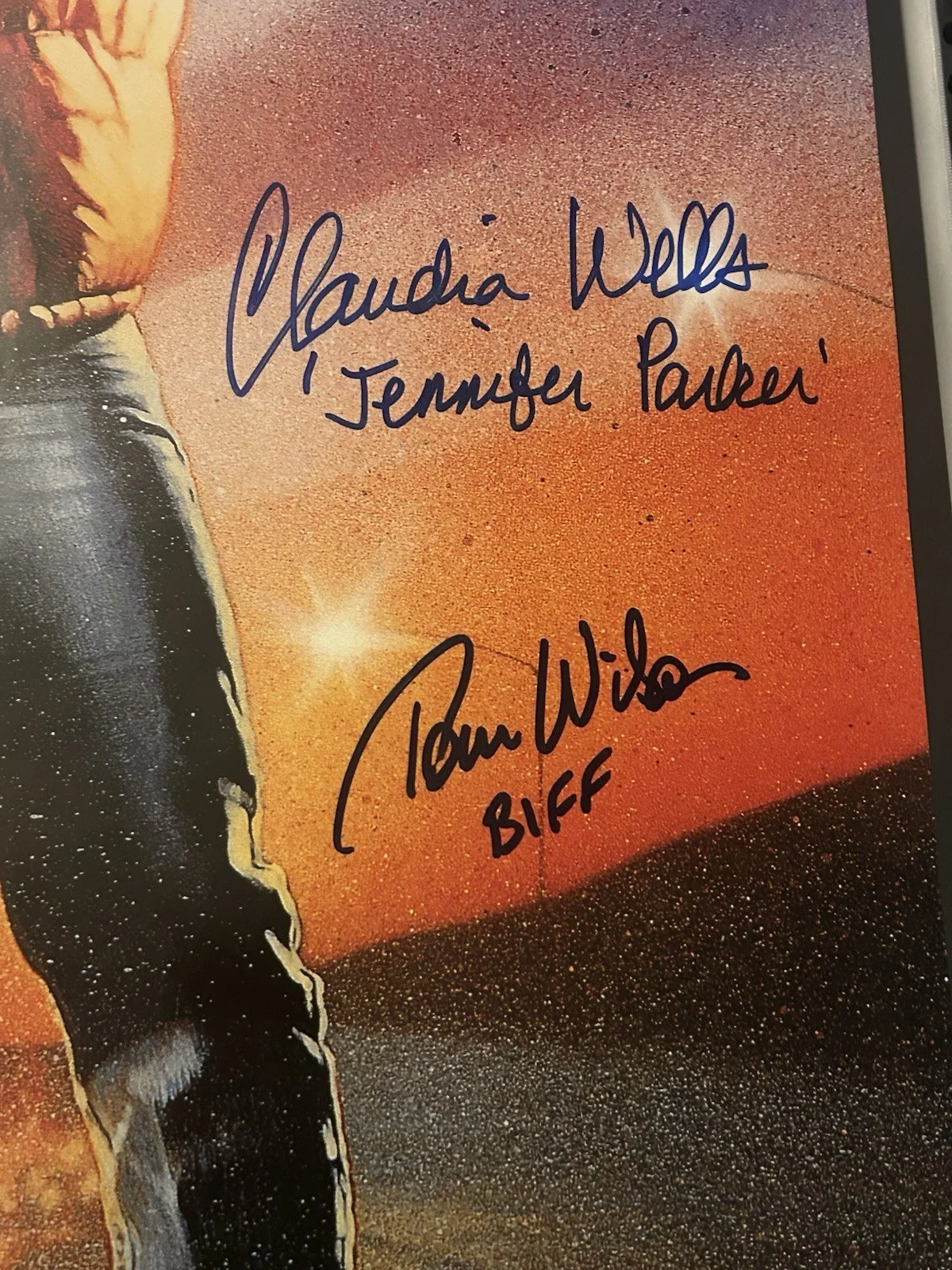 Cast — Back To The Future Poster Cast Signed With Character Names Michael J Fox Marty +, image 5