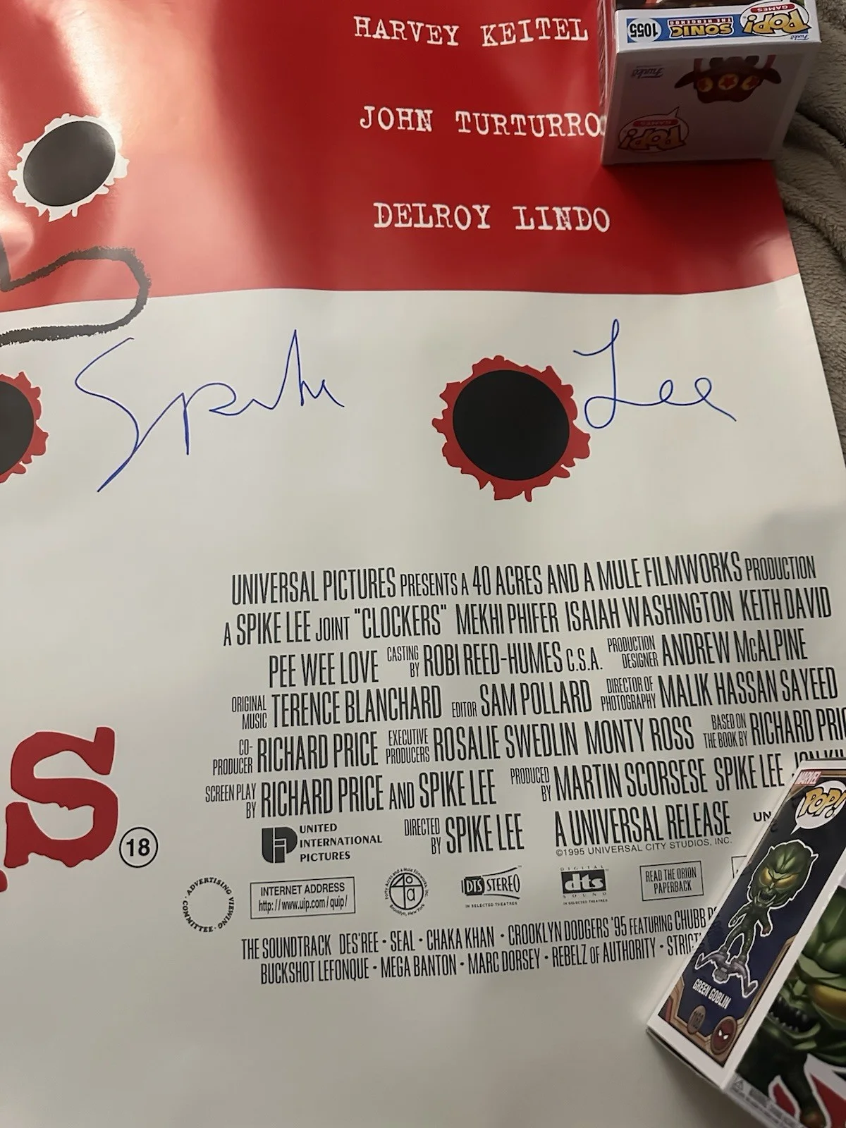 Spike Lee Signed Full Size Poster Clockers Beautiful Full Autograph, image 2