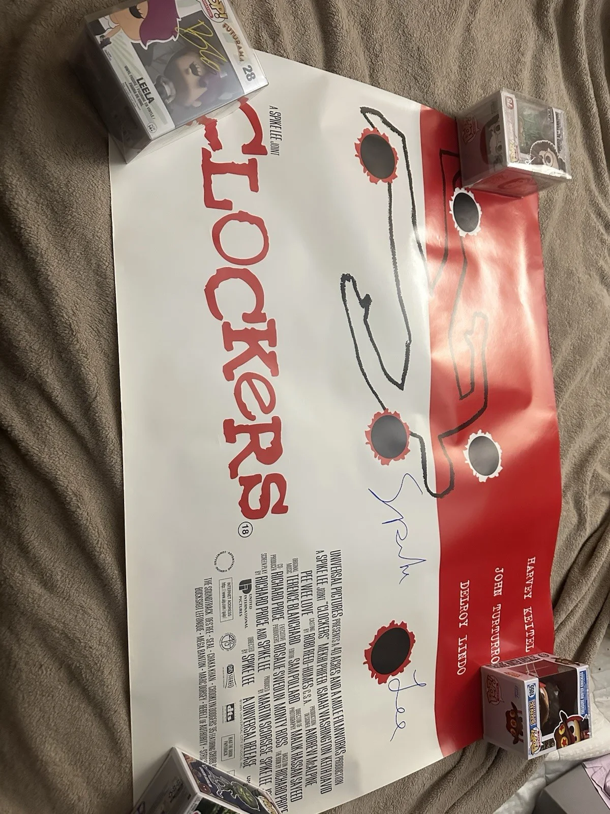 Spike Lee Signed Full Size Poster Clockers Beautiful Full Autograph, image 3