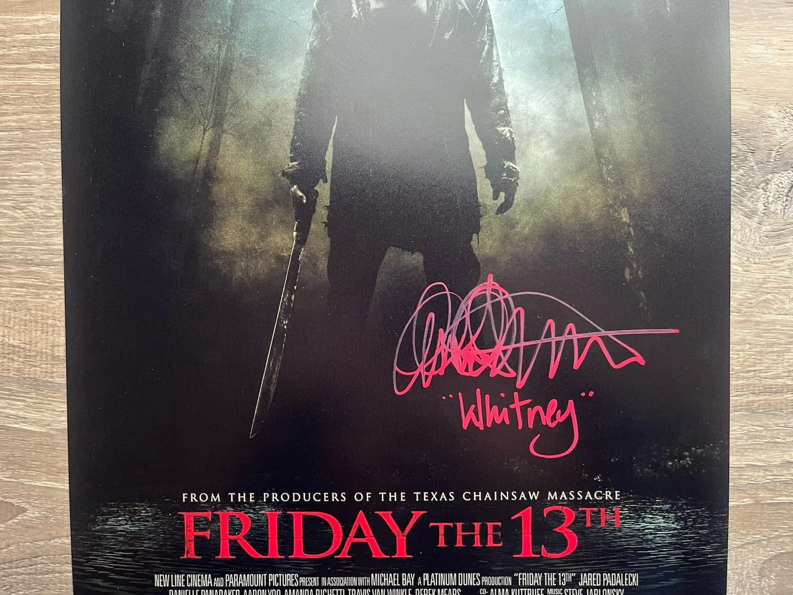Amanda Righetti Jonathan Sadowski Signed Friday The 13th 11x17 Photo JSA COA F13, изображение 4