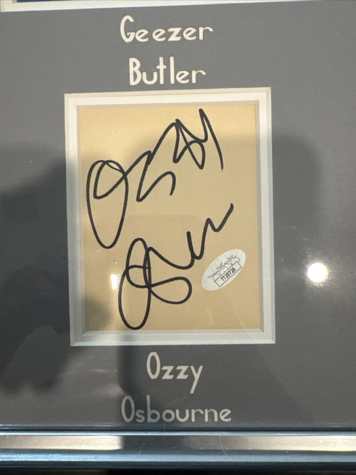 Ozzy Osbourne Black Sabbath Rare 4x Signed Framed Display Original JSA COA, image 3