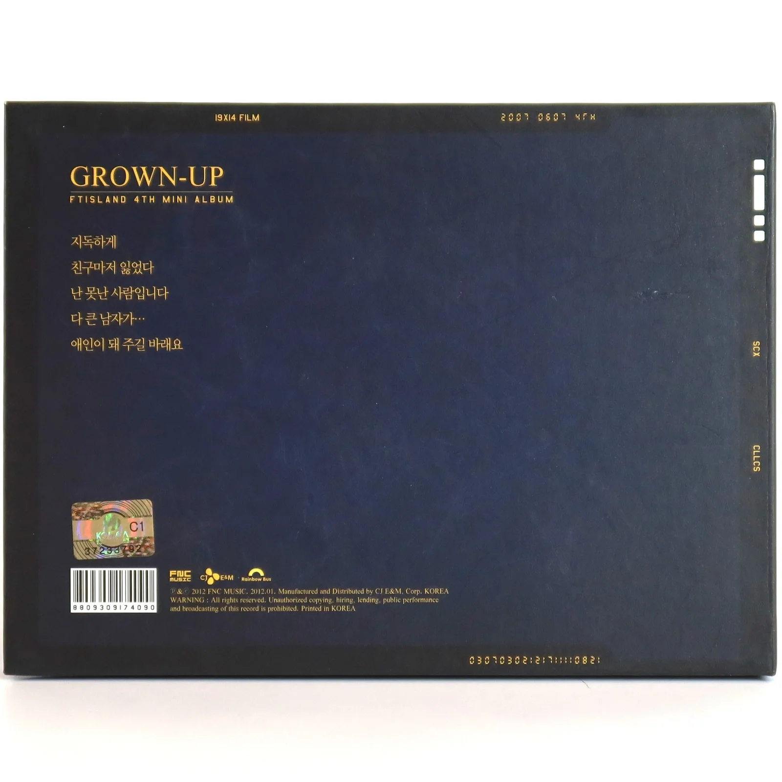 FTIsland - Grown Up 4th Mini Album Signed Autographed CD 2012 K-Pop, image 4