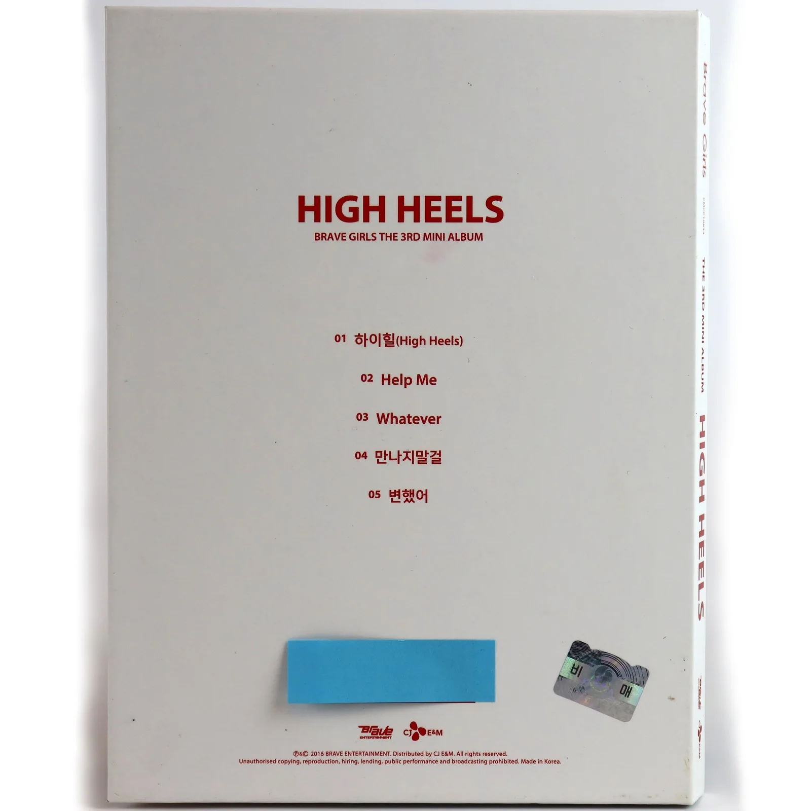 Brave Girls - High Heels 3rd Mini Album Pages Signed + Messages Promo CD 2016, изображение 2
